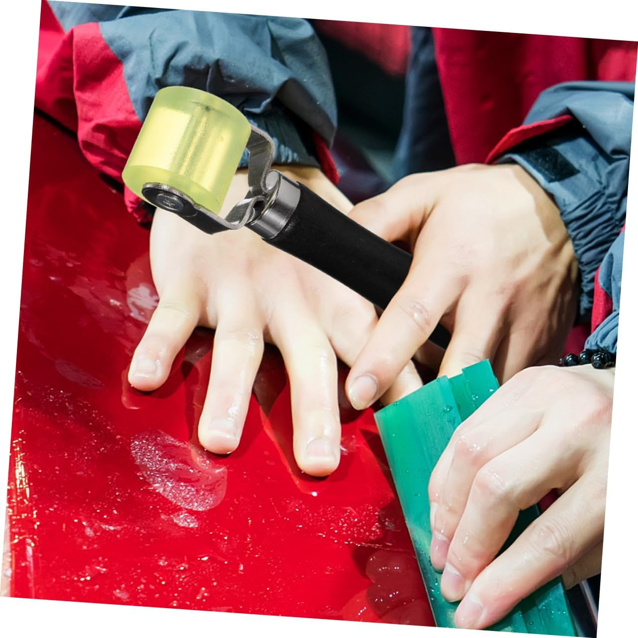 Noise Insulation Tool for Car Vehicle Sound Deadener Automotive Soundproofing Roller Deadening Pad image number 1