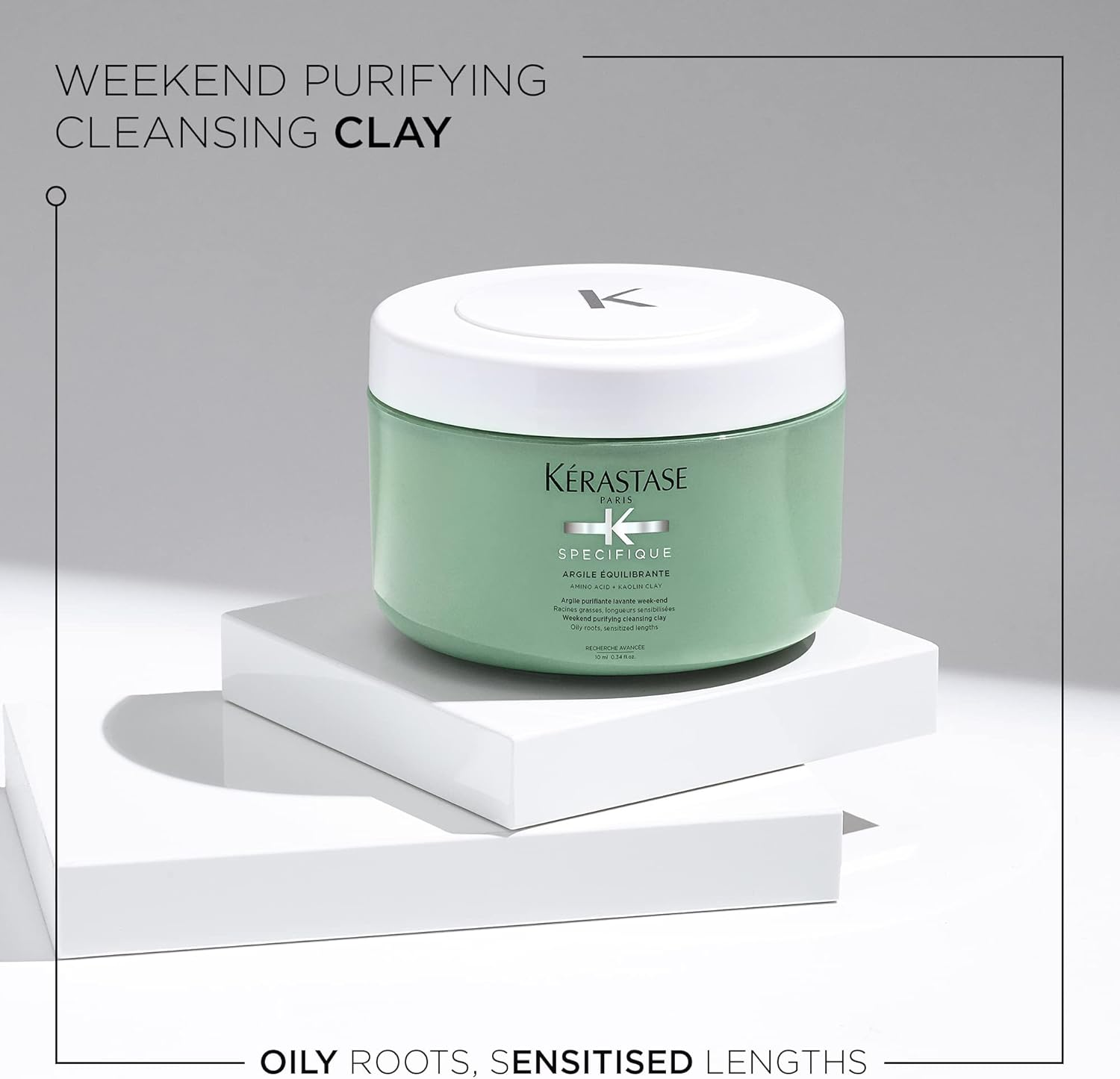 K&eacute;rastase Specifique, Weekend Purifying Cleansing Clay Shampoo, for Oily Roots & Sensitised Lengths, with Amino Acid & Kaolin Clay, Argile &Eacute;quilibrante, 250Ml image number 2