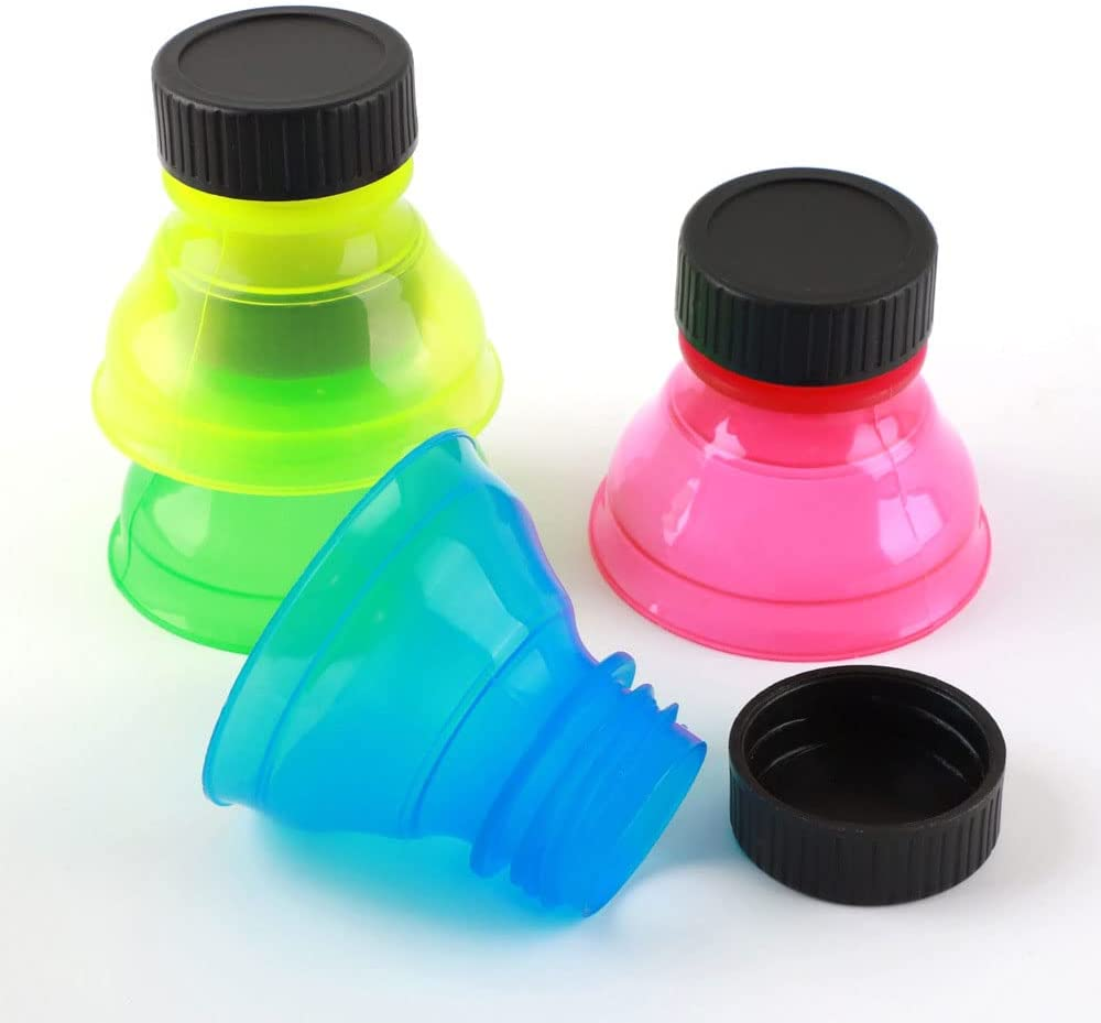 6 Pcs Soda Saver Bottle Top Cover Lid Beverage Can Cap Beer Sealing Protectors Reusable Pop Can Bottle Tops Lids image number 4