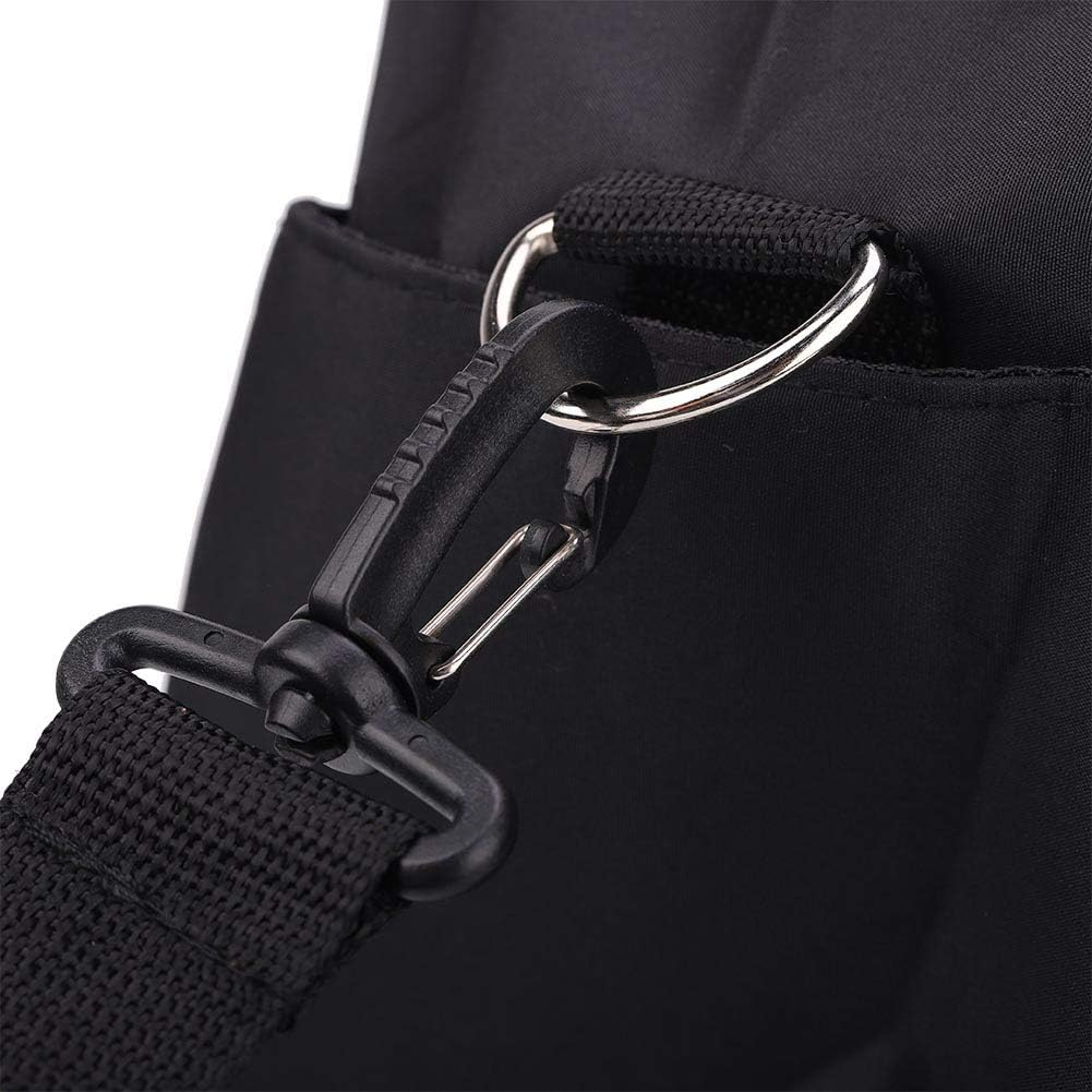 Large Capacity Hairdressing Durable Wear-Resistan Pro Black Hairdressing Tool Storage Bag, Hairdressing Tool Carrying Case, Travel Storage Case Bag Carrying Bag image number 2