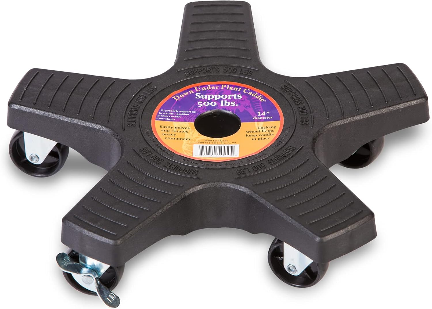 Bosmere down under Plant Caddie S18410LVC, 16", Charcoal, Inch