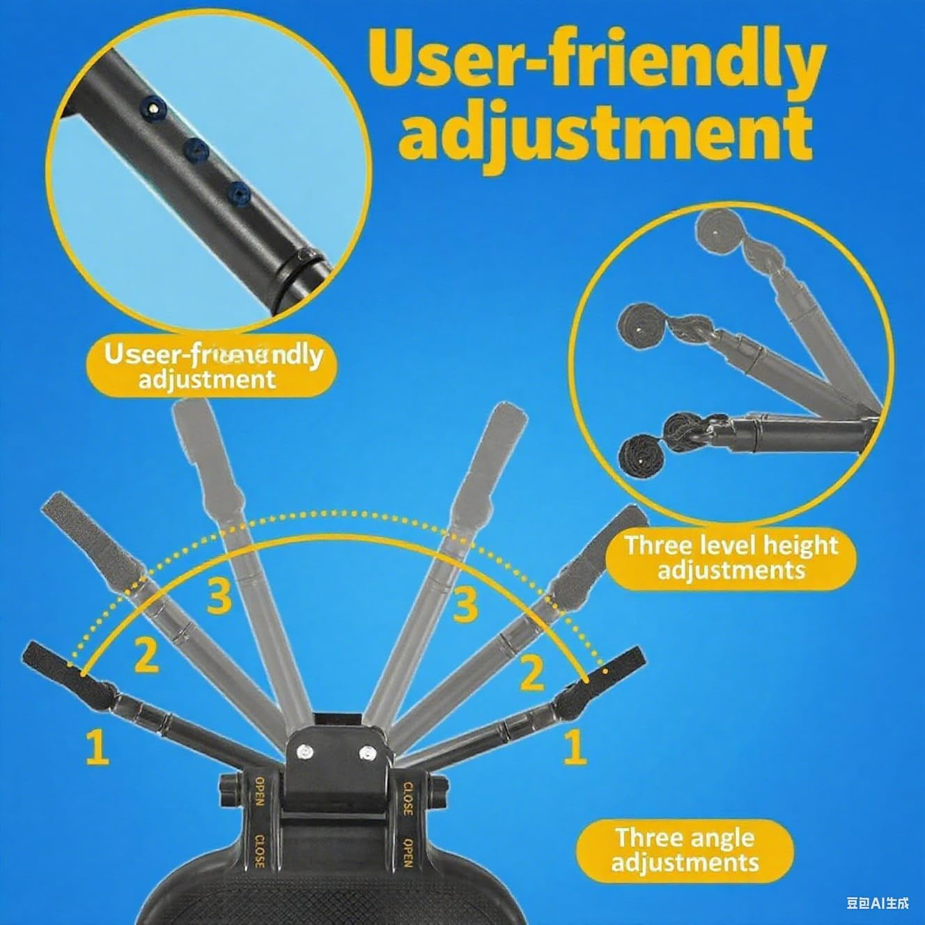 Universal Stroller Boarduniversal Stroller Board 2 in 1 Sit and Stand Stroller Board with Detachable Seat Stroller Attachment Buggy Board for 99% of Strollers Holds Children up to 55Lbs, Blue image number 5