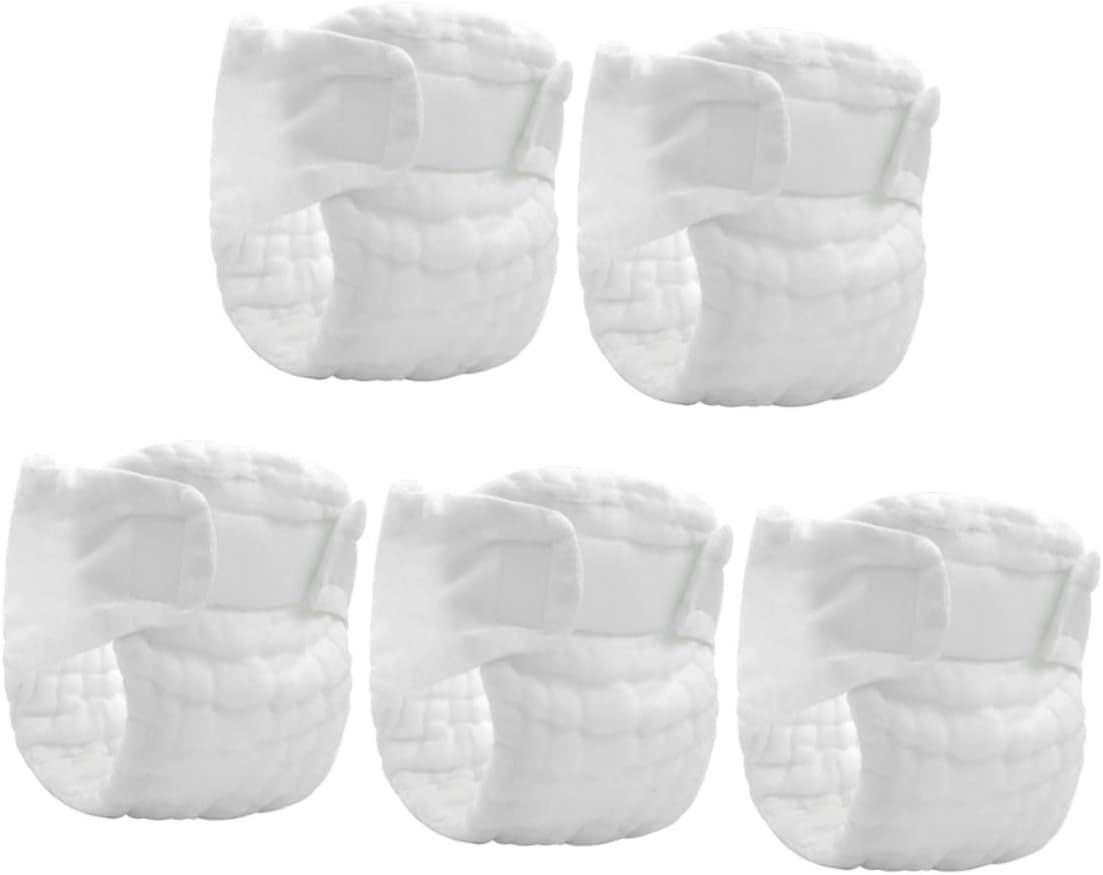 Diaper Washable Baby Newborn 5 Pack Soft Cloth Diapers for Nighttime