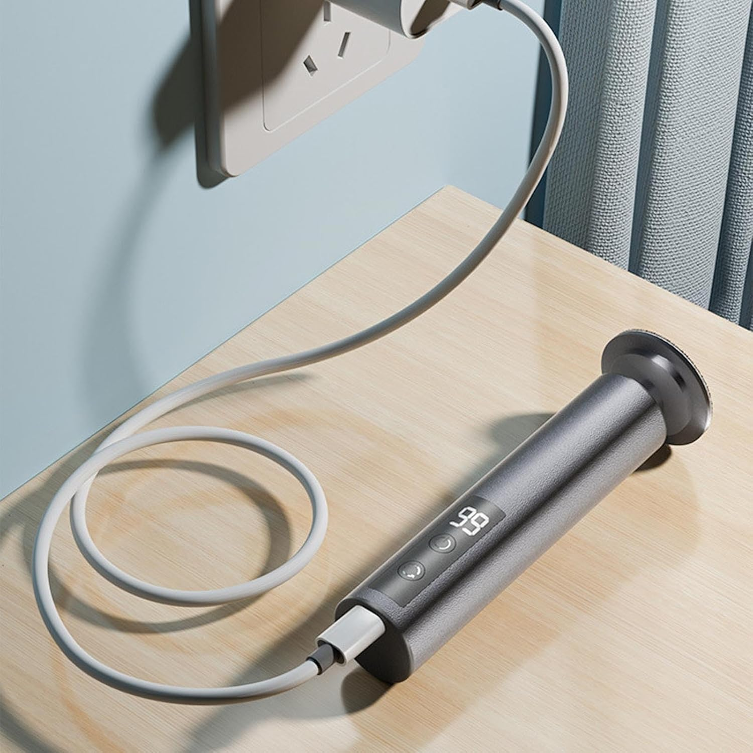 Electric Foot Sander, Callus Remover for Feet, Effortless Dead Skin Callus - 3 Adjustable Gears, Digital Display image number 5