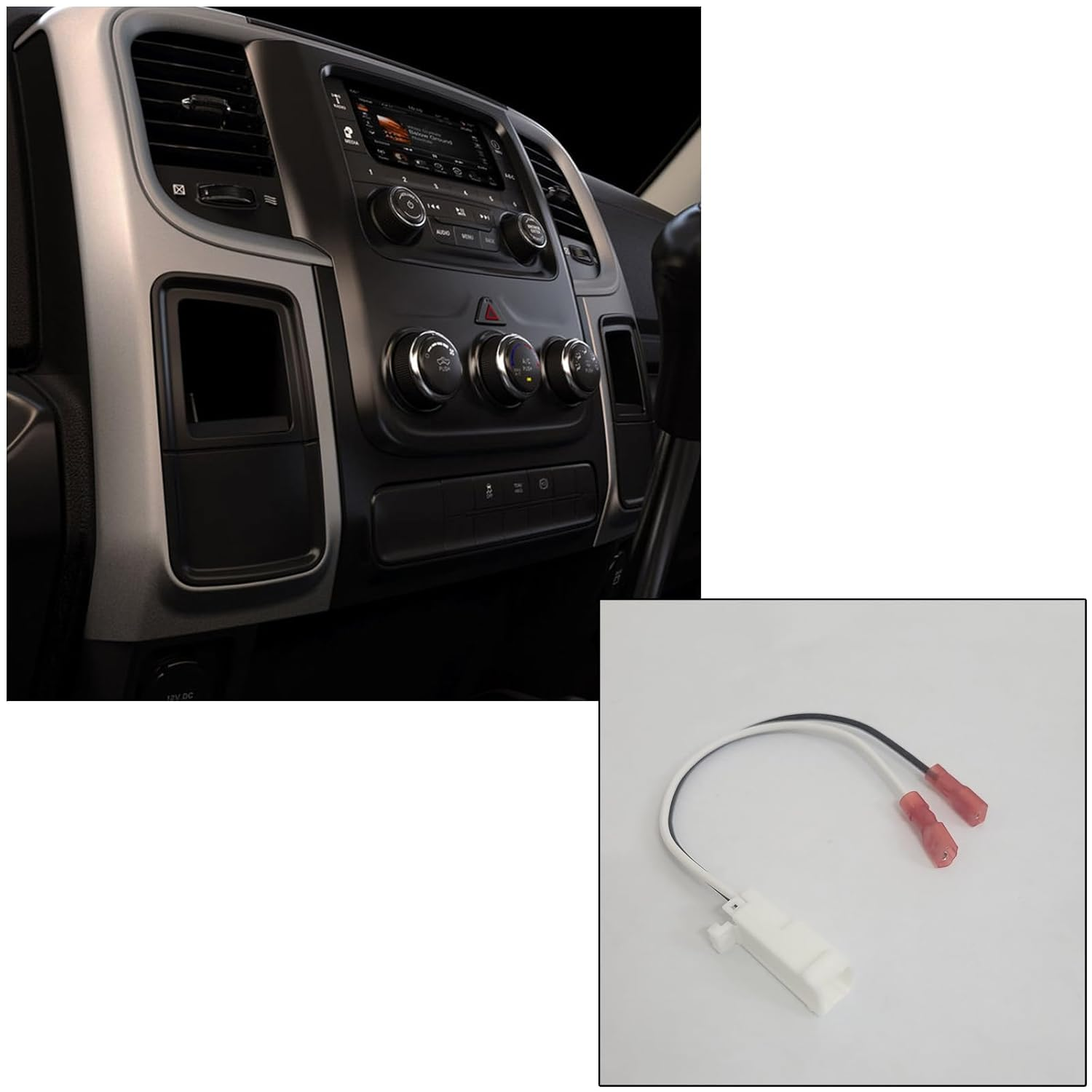 4PCS 72-7902 Car Speaker Wiring Harness Compatible with Dart Journey RAM 1500-5500 Avenger Caliber Challenger Charger Magnum Grand Caravan image number 2