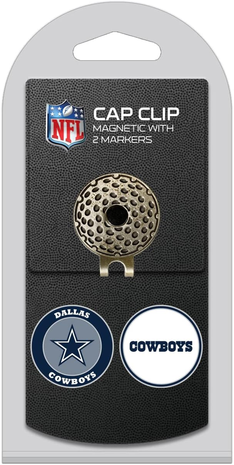 Team Golf NFL Golf Cap Clip with 2 Removable Double-Sided Enamel Magnetic Ball Markers, Attaches Easily to Hats image number 3