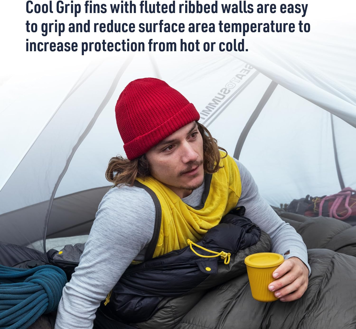 Sea to Summit Passage Insulated Camp Mug, Aqua Sea Blue image number 3