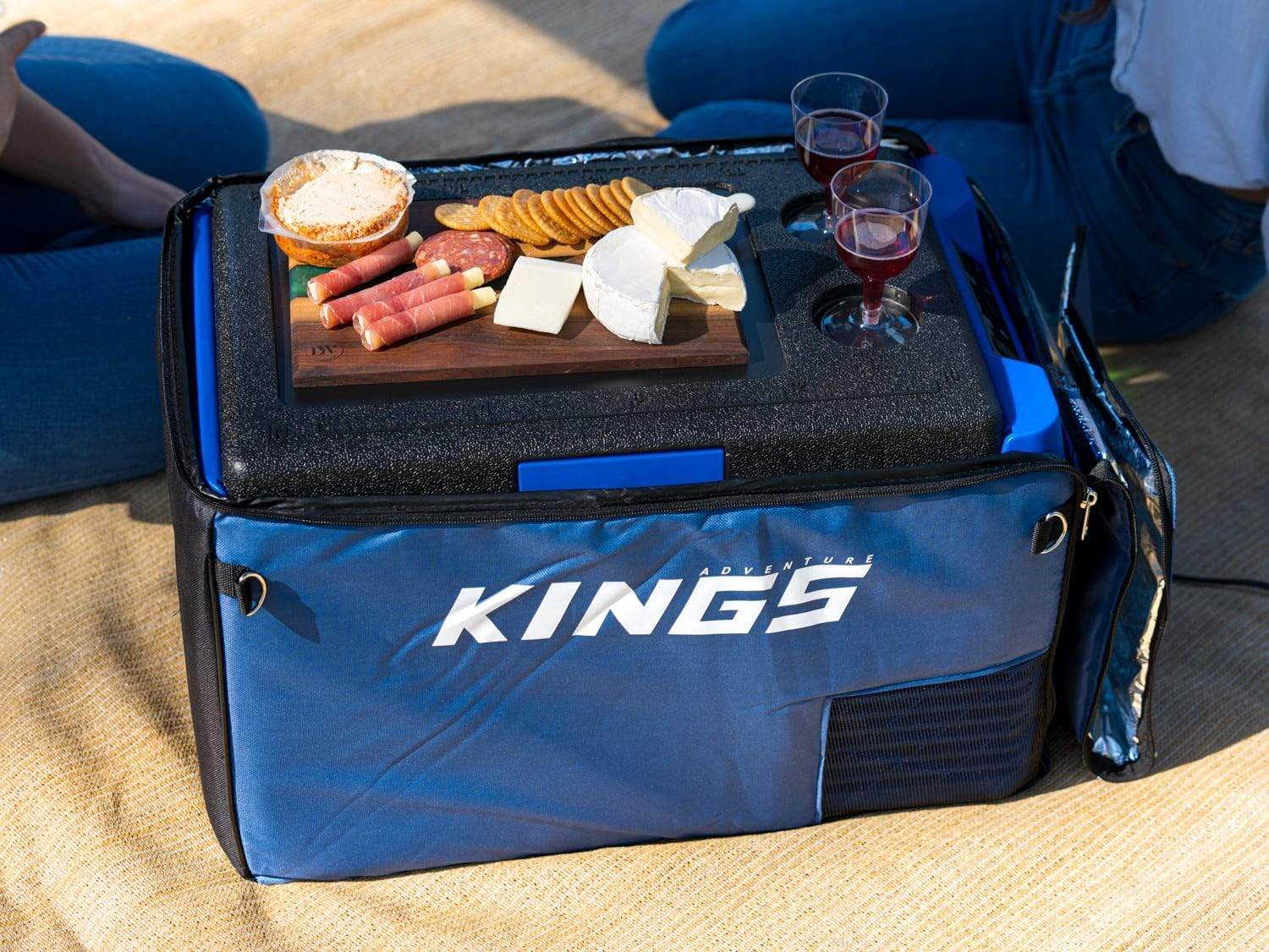 Adventure Kings Escape 30 Portable Camping Fridge/Freezer + Fridge Cover image number 1