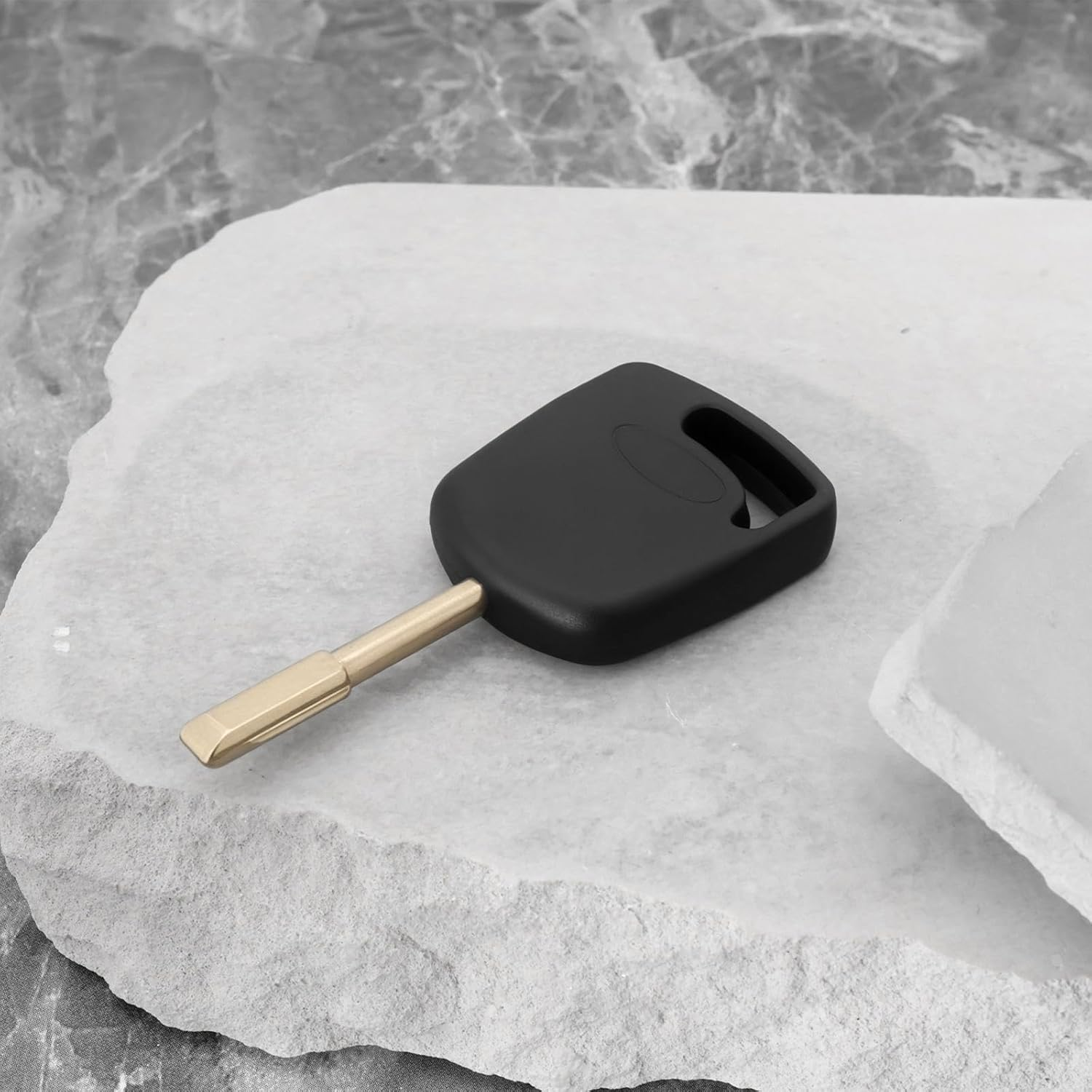 2Pcs FO21 Transponder Key Black Remote Key Blade Automobile Key Fob Blade Compatible with Ford Escort Fiesta Mondeo Transit image number 2