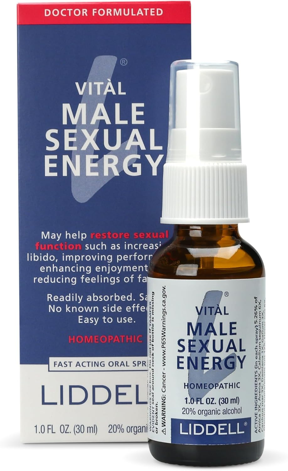 Liddell Vital Male Sexual Energy with Testosterone, 1.0 Fl Oz (30 Ml) image number 6