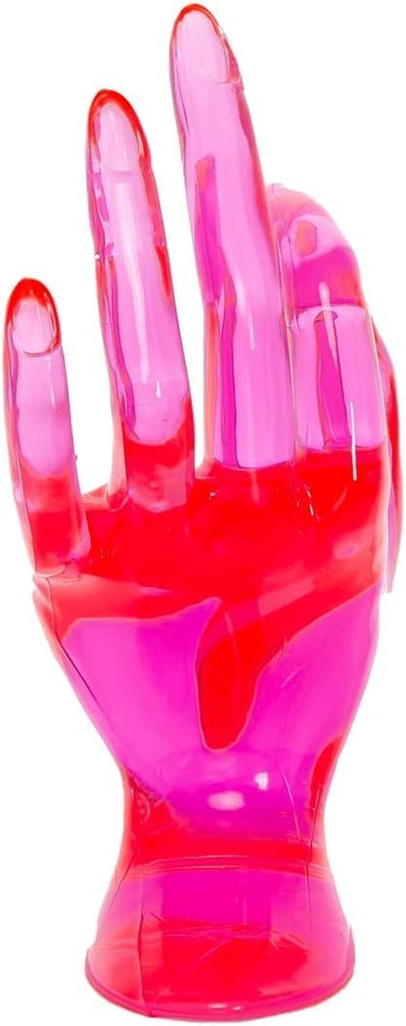 Hand Form Ring Holder Jewelry Display Organization Rack Bracelet Ring Watch Stand Support Aesthetic Decor Y2K Room Decor(Rose Red) - Black image number 5