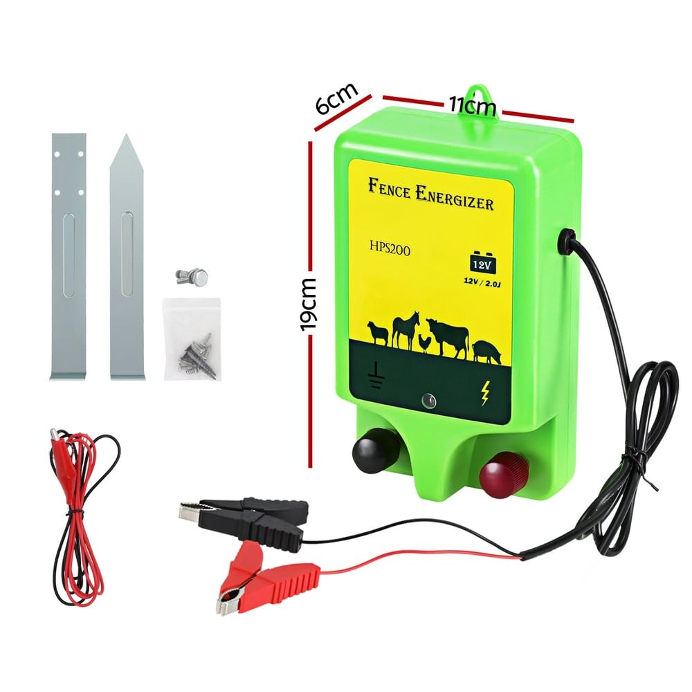 Giantz 18Km Electric Fence Energiser Solar Energizer Charger Farm Animal 1.56J image number 3
