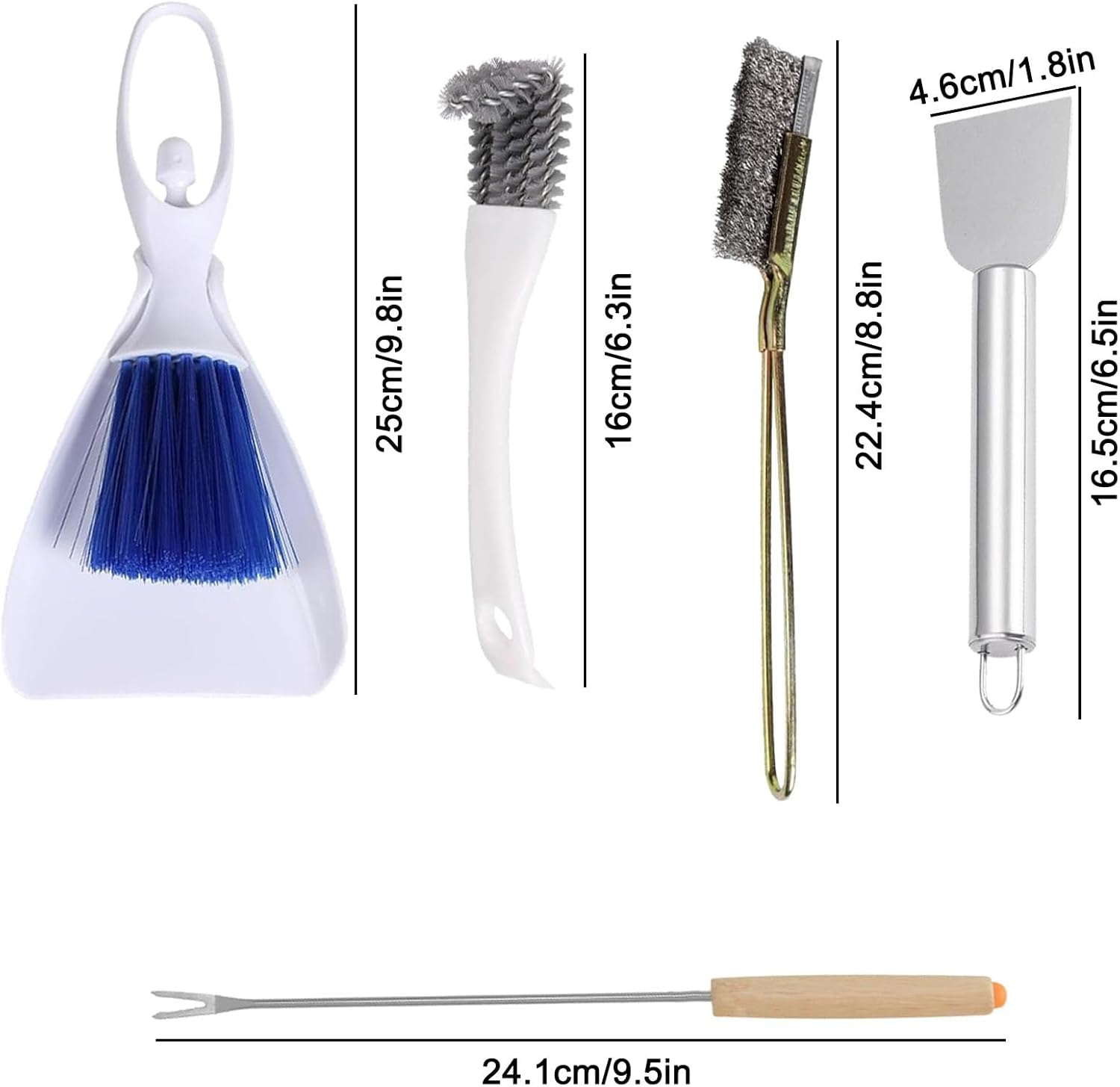 5-Pack Stainless Steel Bird Cage Cleaners &ndash; Poop Scooper for Parakeets, Small Animals &ndash; Easy Cage Cleaning Accessories