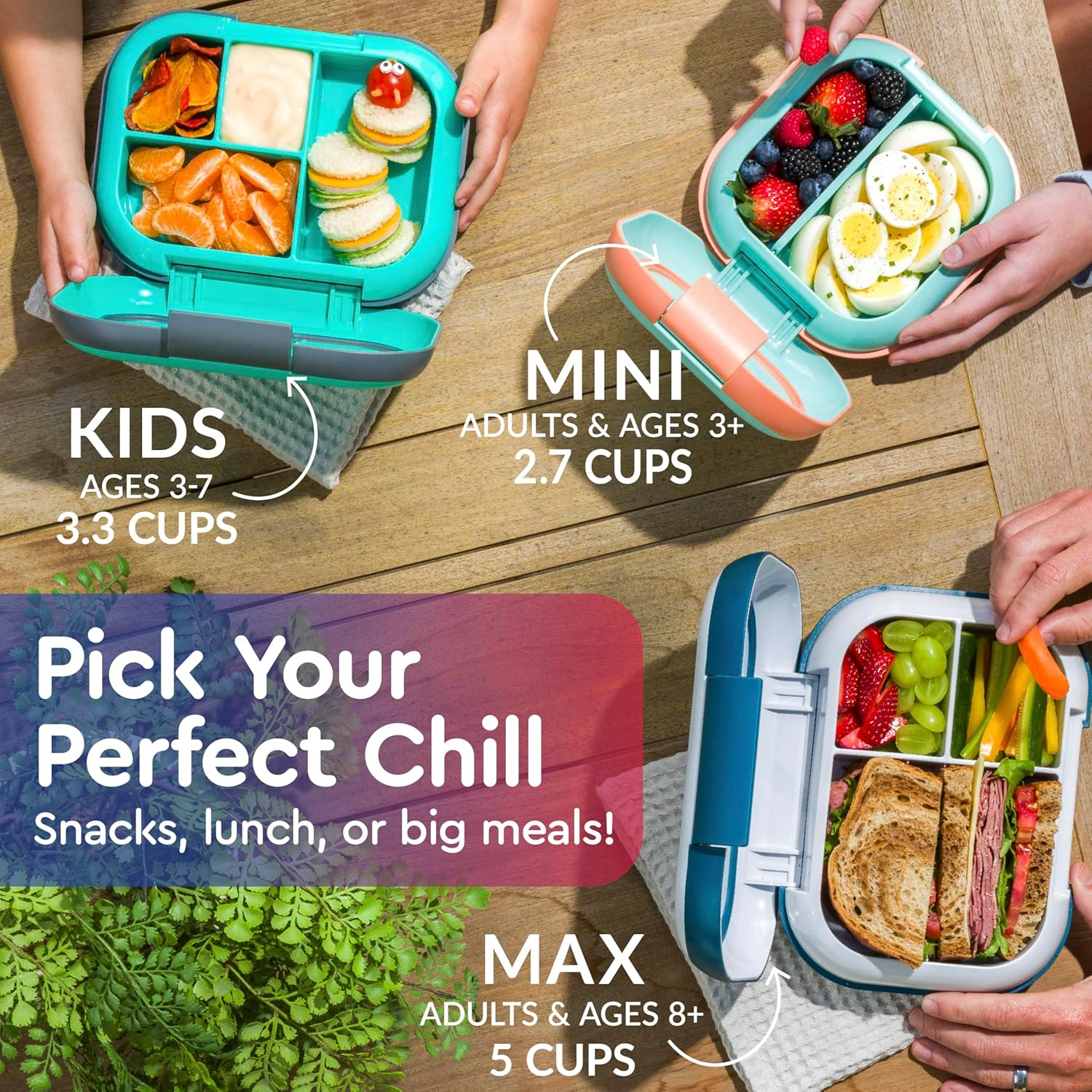 Bentgo Kids Chill Lunch Box - Red/Royal image number 4