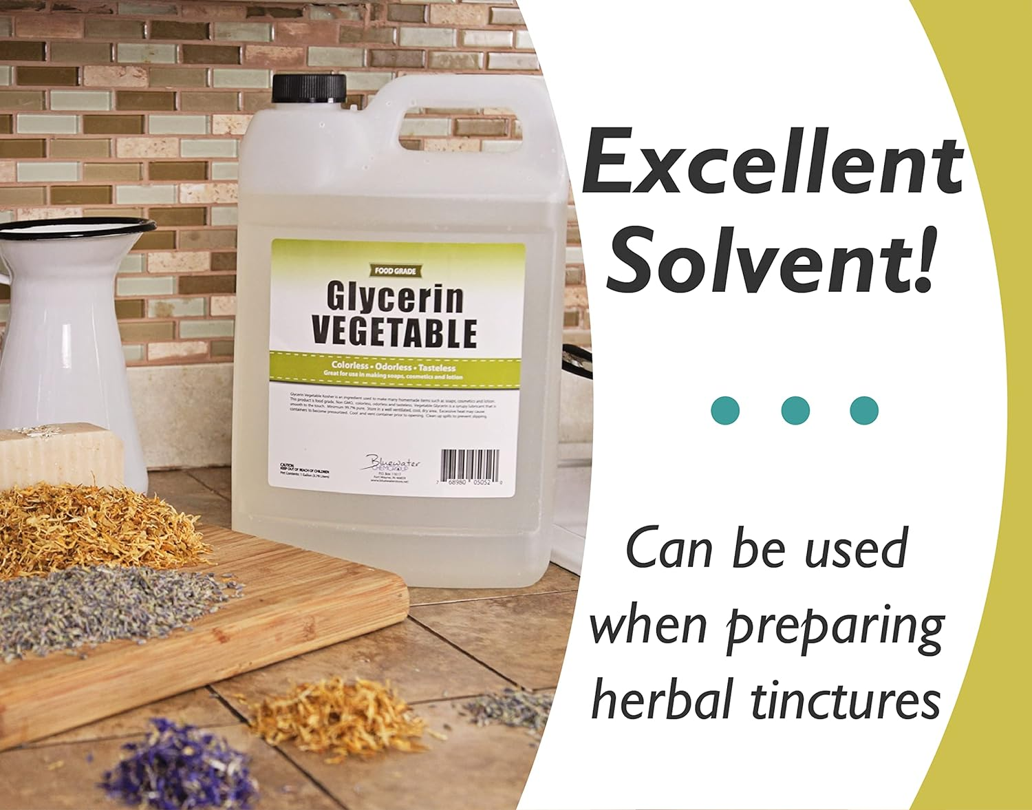 Sanco Industries Vegetable Glycerin - 1 Gallon - All Natural, Kosher, USP Grade - Premium Quality Liquid Glycerin, Excellent Emollient Qualities, Amazing Skin and Hair Benefits, DIY Beauty Products image number 3