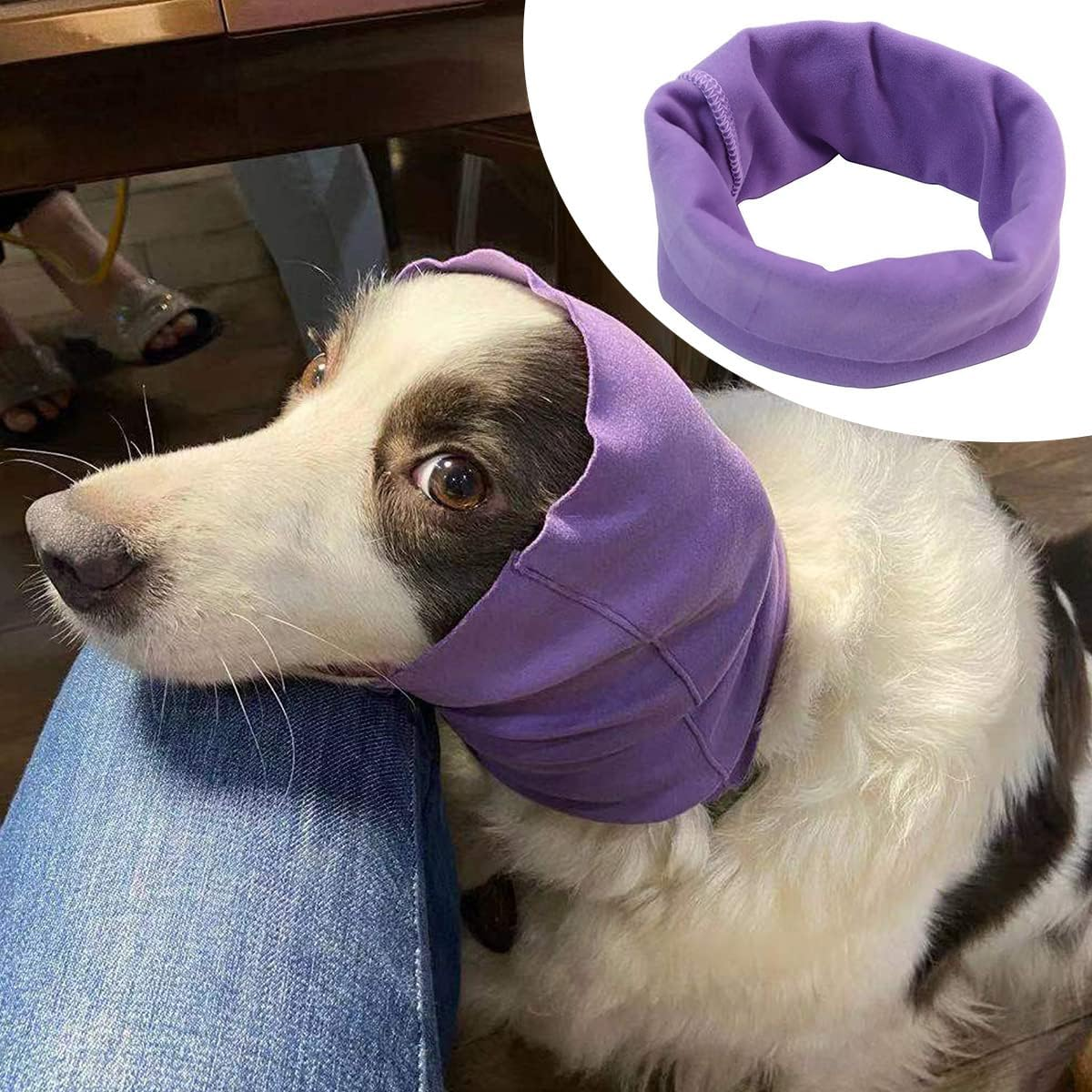 2Pcs Dogs Quiet Ear Covers Noise Earmuffs Protection Anxiety Relief Grooming Force Drying Headband Snoods Protection image number 3