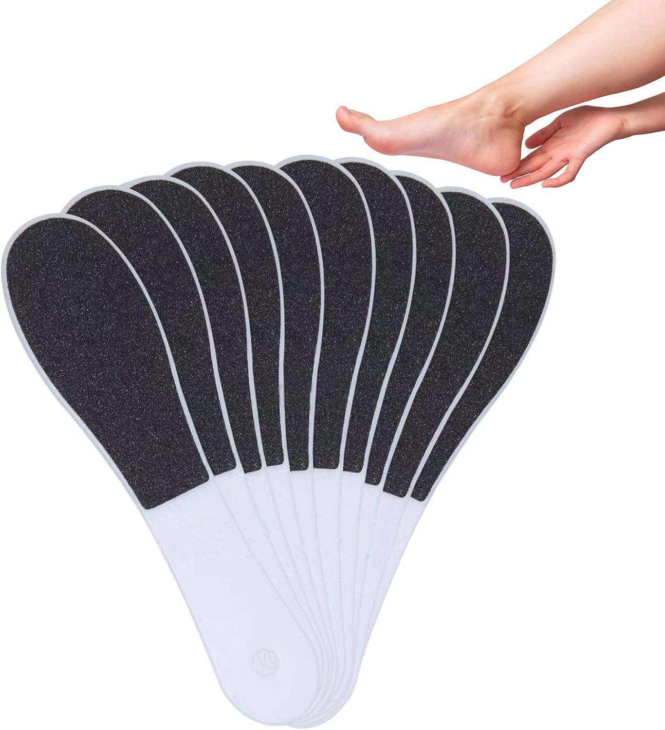 10 Pack Foot File, Professional Foot Callus Remover Sandpaper Pedicure Tools, Double Side Foot Scrubber, Sander for Dead Skin Foot Rasp Pedicure for Women Mother Family Manicure Beauty Shop Spa image number 6