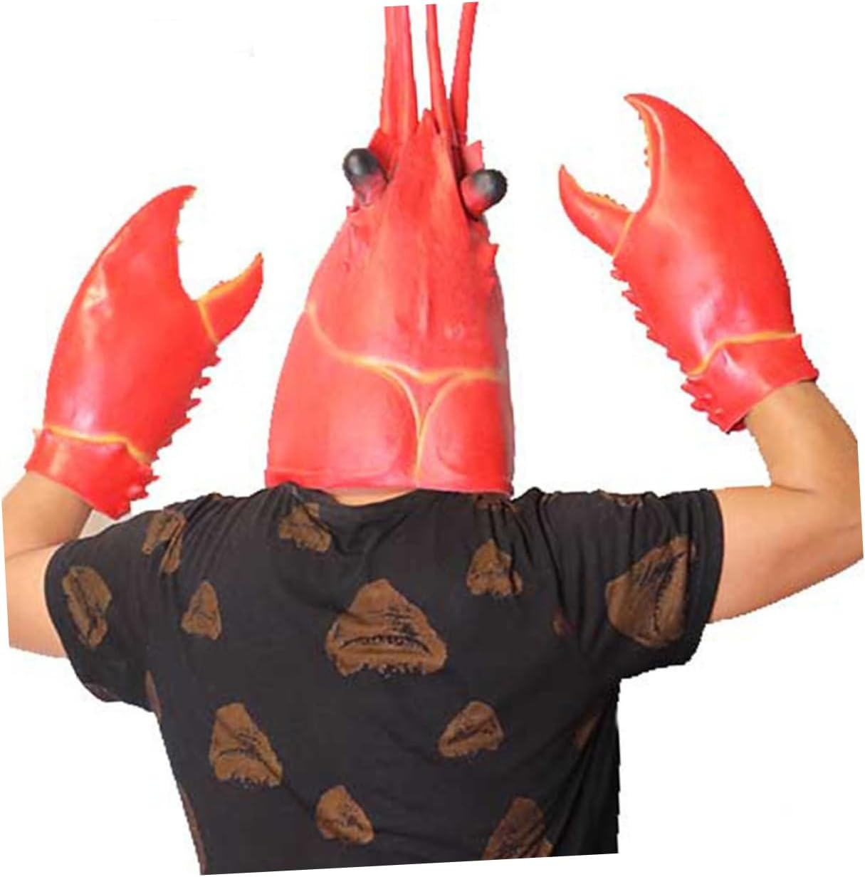 CHILDWEET 1Pair Crab Gloves for Cosplay and Halloween Flexible Ages Comfortable Animal Costume Accessory for Parties and Stage image number 5