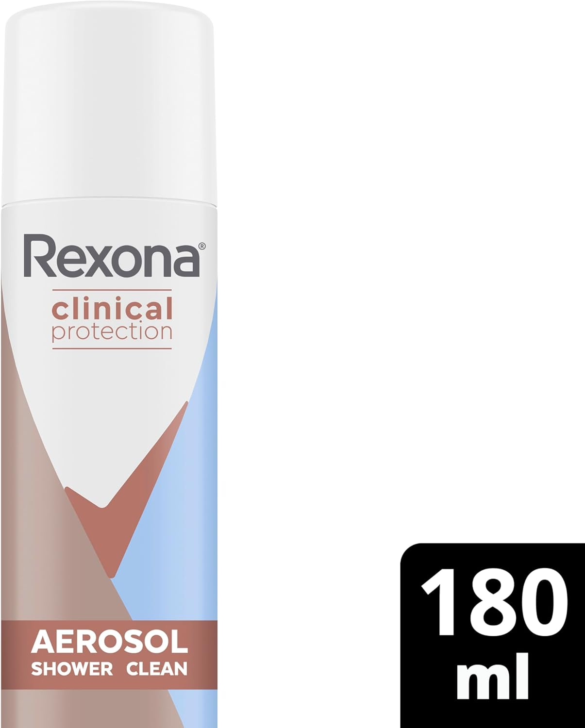 Rexona Women Clinical Antiperspirant Deodorant Aerosol Spray Shower Clean, 180Ml, 96 Hour Protection image number 1