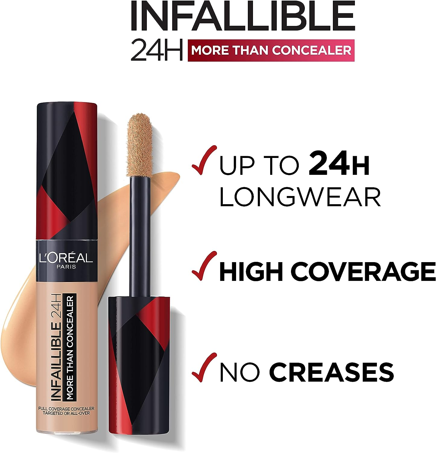 L'Or&eacute;al Paris Infallible More than Concealer 320 Porcelain image number 6