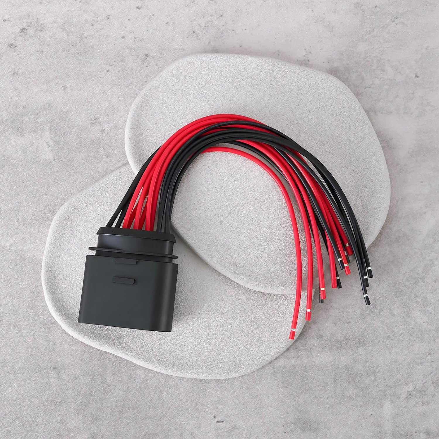 Ecsing 14Pin Headlight Connector Plug Harness 3C0973837 Compatible with Audi Compatible with VW image number 2