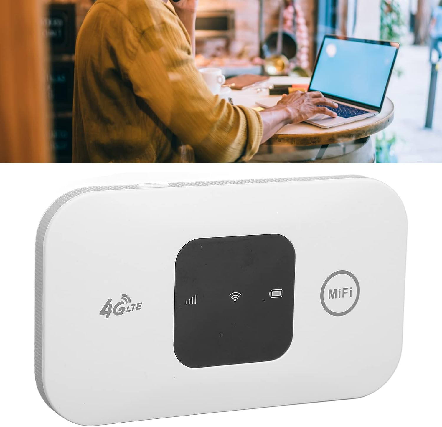 Jiawu Portable Wifi, 4G LTE USB Wifi Adapter with SIM Card Slot, Support up to 10 Users, High Speed 4G Mobile Hotspot Router, USB Portable Router for Car Outdoor image number 5