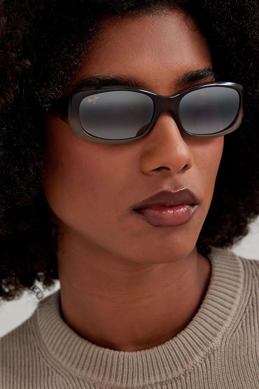 Maui Jim Women'S Punchbowl Polarised Sunglasses - Black With Blue image number 2