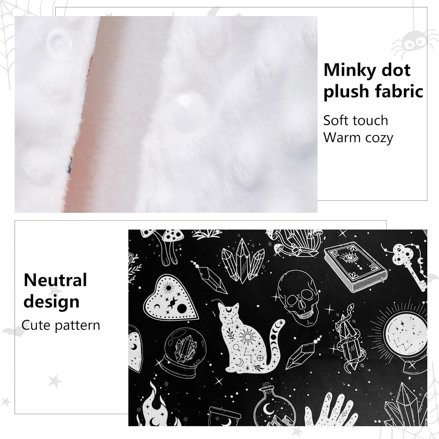 Goth Carseat Covers Baby, Gothic Winter Carseat Cover for Baby, Minky Baby Car Seat Cover for Boy & Girl, Peekaboo Opening Car Seat Canopy for Newborn, Multi Use Mom Nursing Cover, Gothic image number 6