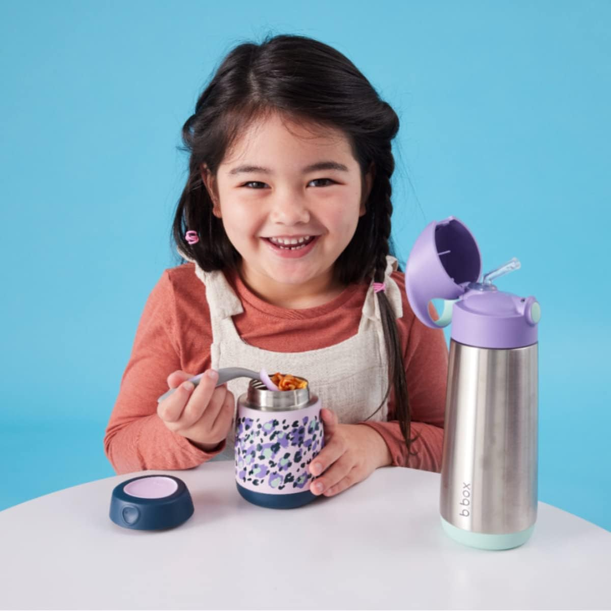 B.Box Mini Insulated Food Jar 210 Ml Capacity, Wild Indigo image number 3