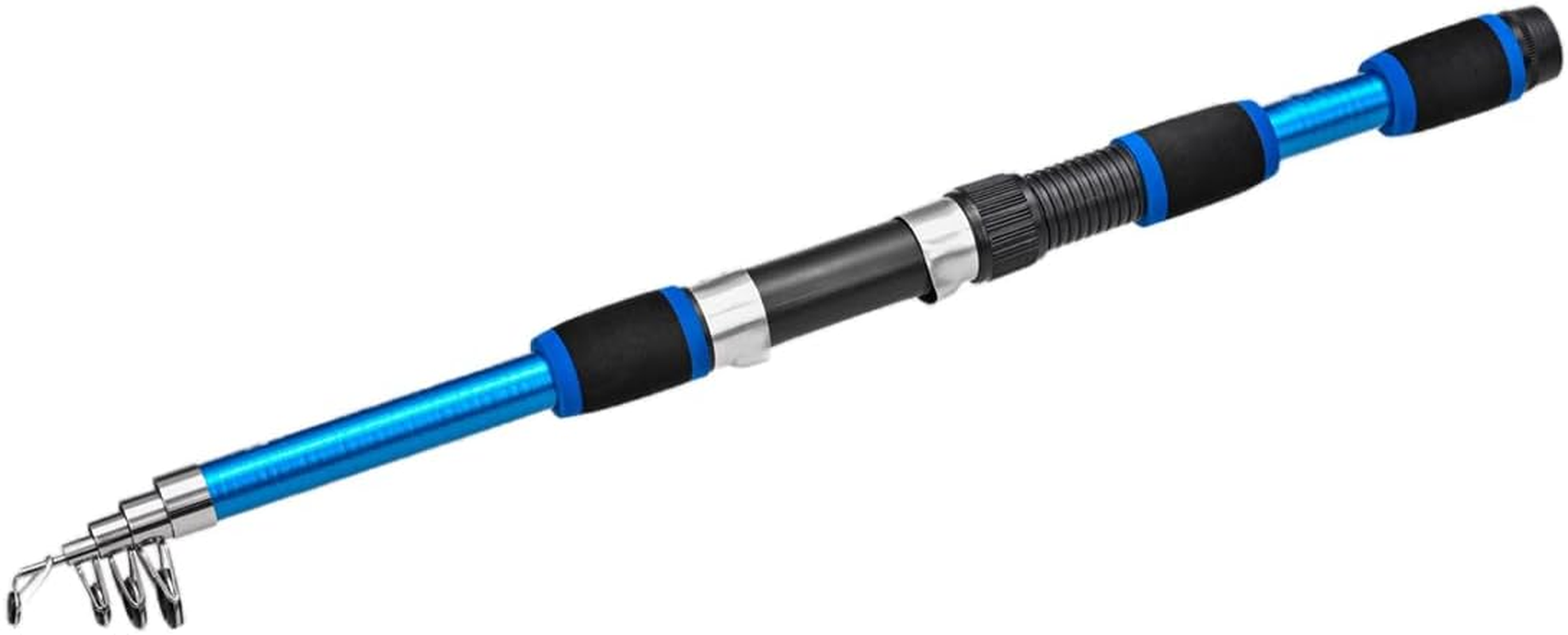 AIMALL 1.8M Telescopic Fishing Rod &ndash; 5-Section Lightweight Glass Steel Pole, Compact 16.7 Inch Closed Length, Multi-Colour Options for Sea and Freshwater Fishing