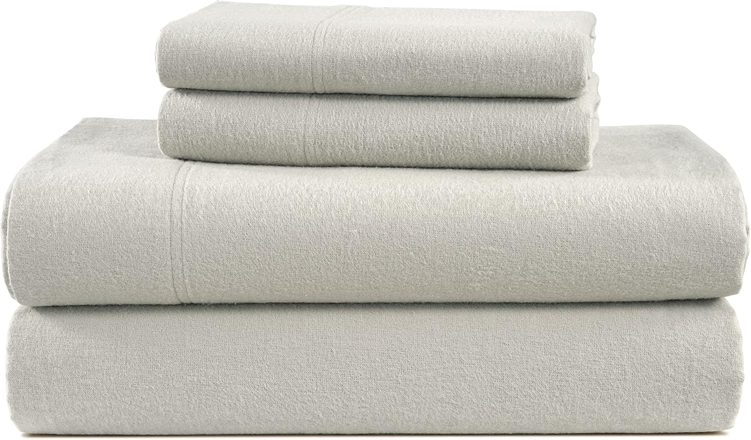 LANE LINEN 100% Cotton King Size Bed Sheets Set - Brushed for Extra Softness - Lightweight 100% Cotton Sheets King Size Set - Warm & Cozy Flannel Cotton Bed Sheets, 15" Deep Pocket - Sepia Rose
