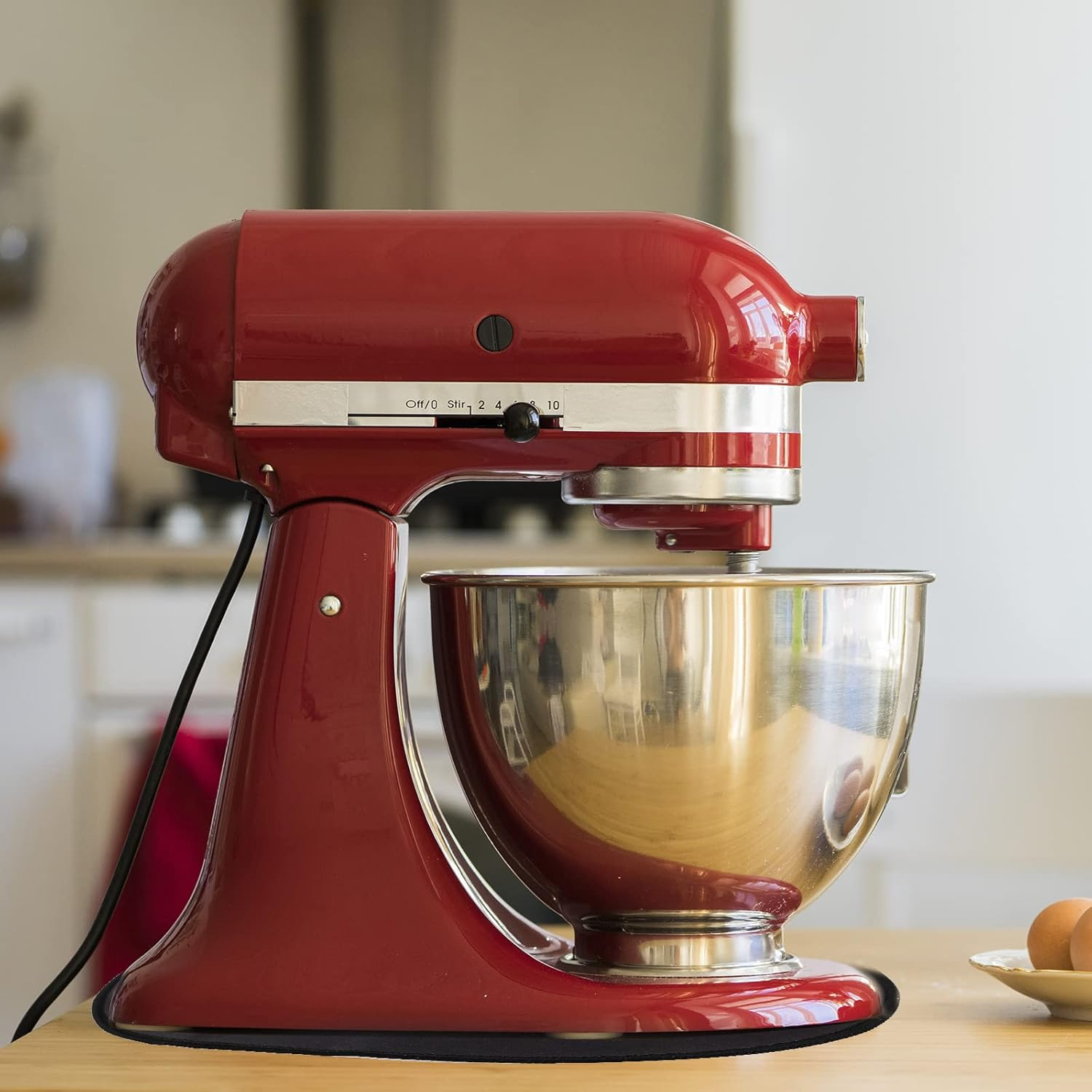 Mixer Sliding Mat - Appliance Sliding Mat Compatible with Kitchenaid Bowl Lift 5-8 Qt Stand Mixer, Kitchen Appliance Slider Mat Mixer Accessories and Attachments（Black） image number 2