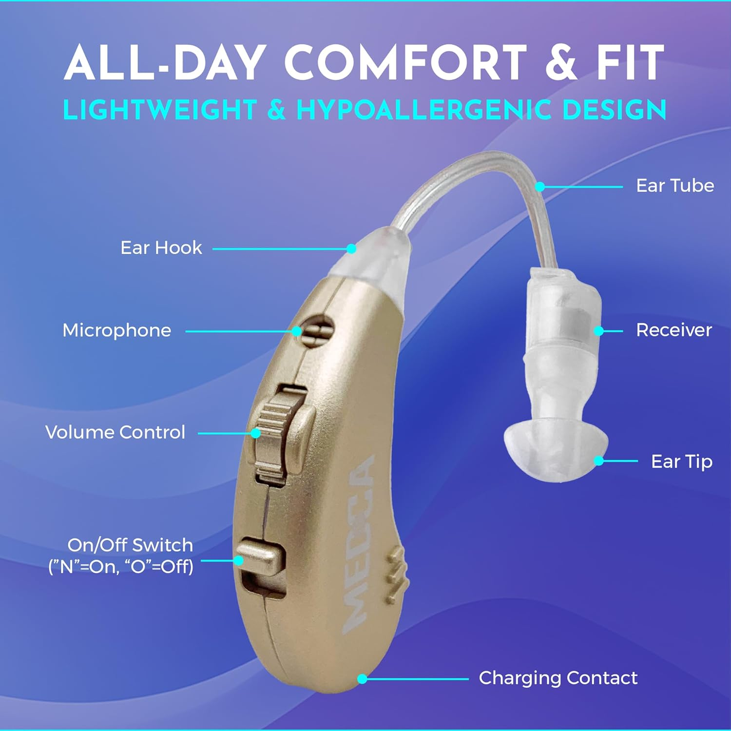 Medca Premium Active Model "JH-339G" for Sports and Outdoors (Gold) image number 3