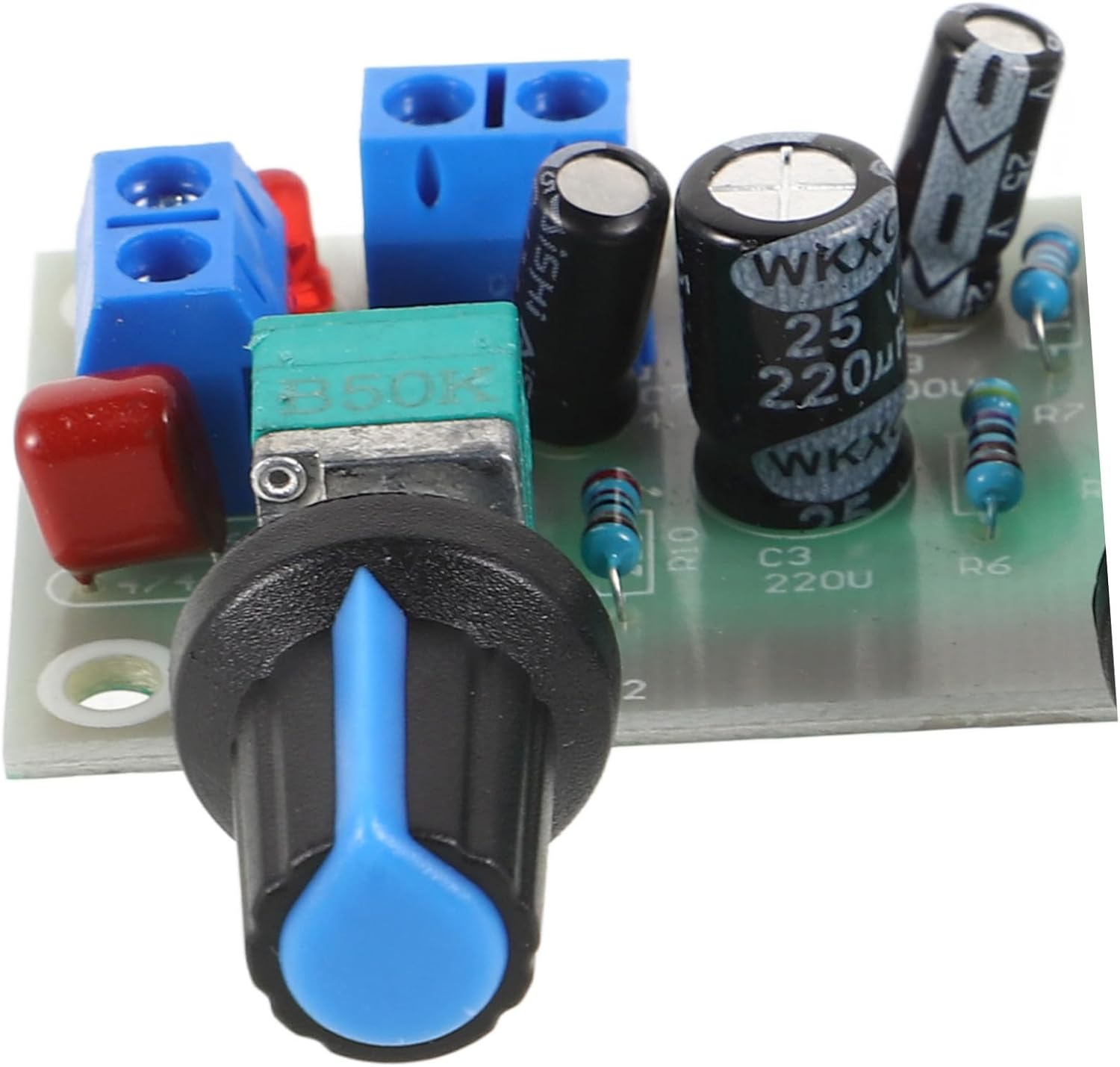 Gatuida Digital Subwoofer Power Amplifier Board Mini Amp with Low Pass Filter and Bass Adjustment Single Power 10-24V Pre Amp Audio Component Amplifier Module for Home Random Color image number 4