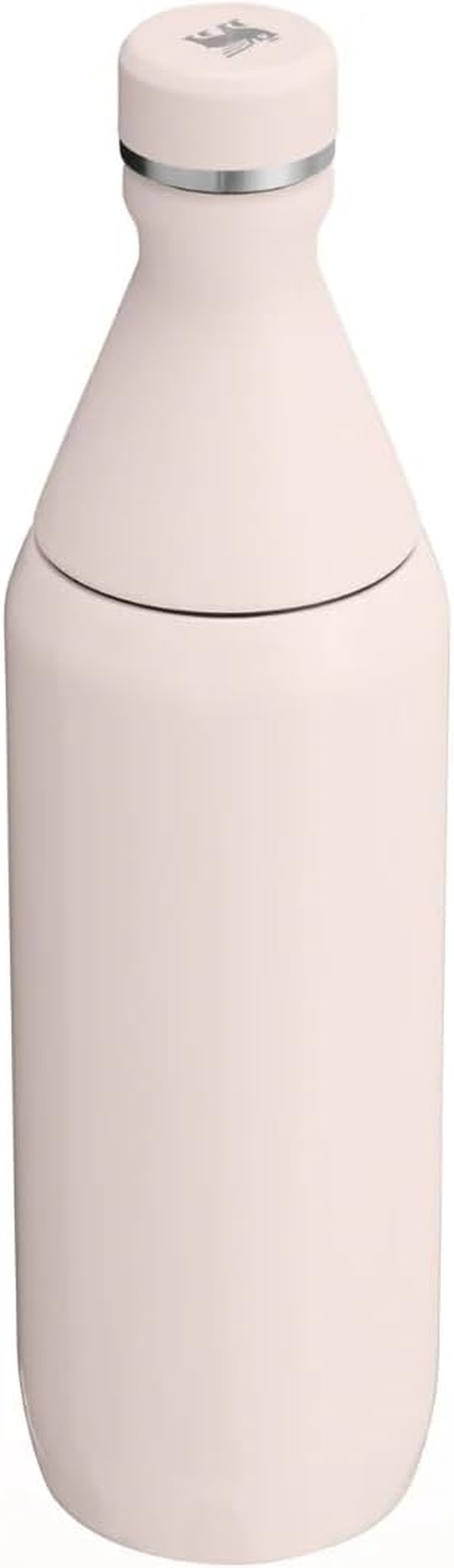 Stanley All Day Slim Bottle 20 Oz | Leakproof Twist on Lid | Slim Design for Travel and Gym | Insulated Stainless Steel Water Bottle | Bpa-Free | Rose Quartz image number 3