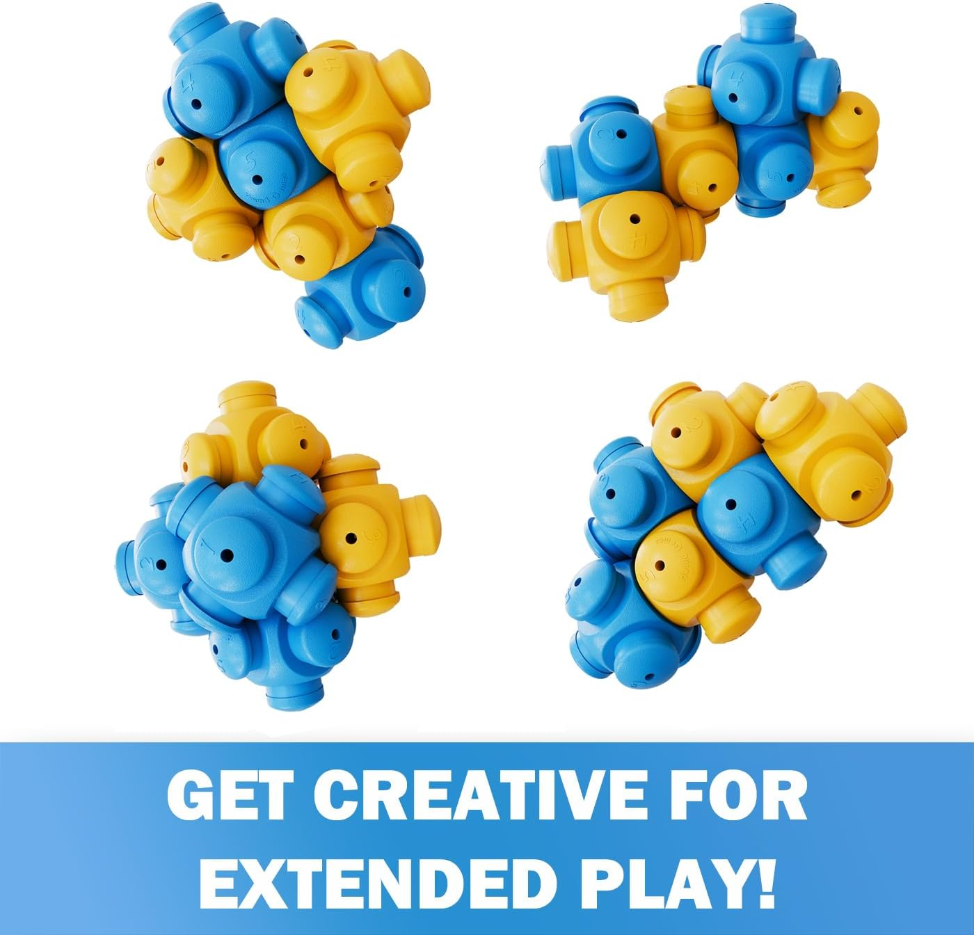 HOUNDGAMES Dog Puzzle Toys for Boredom, Chew Teething and Treat Dispensing for Smart Medium to Large Dogs - IQ Mental Enrichment Toys (6 Pack) image number 5