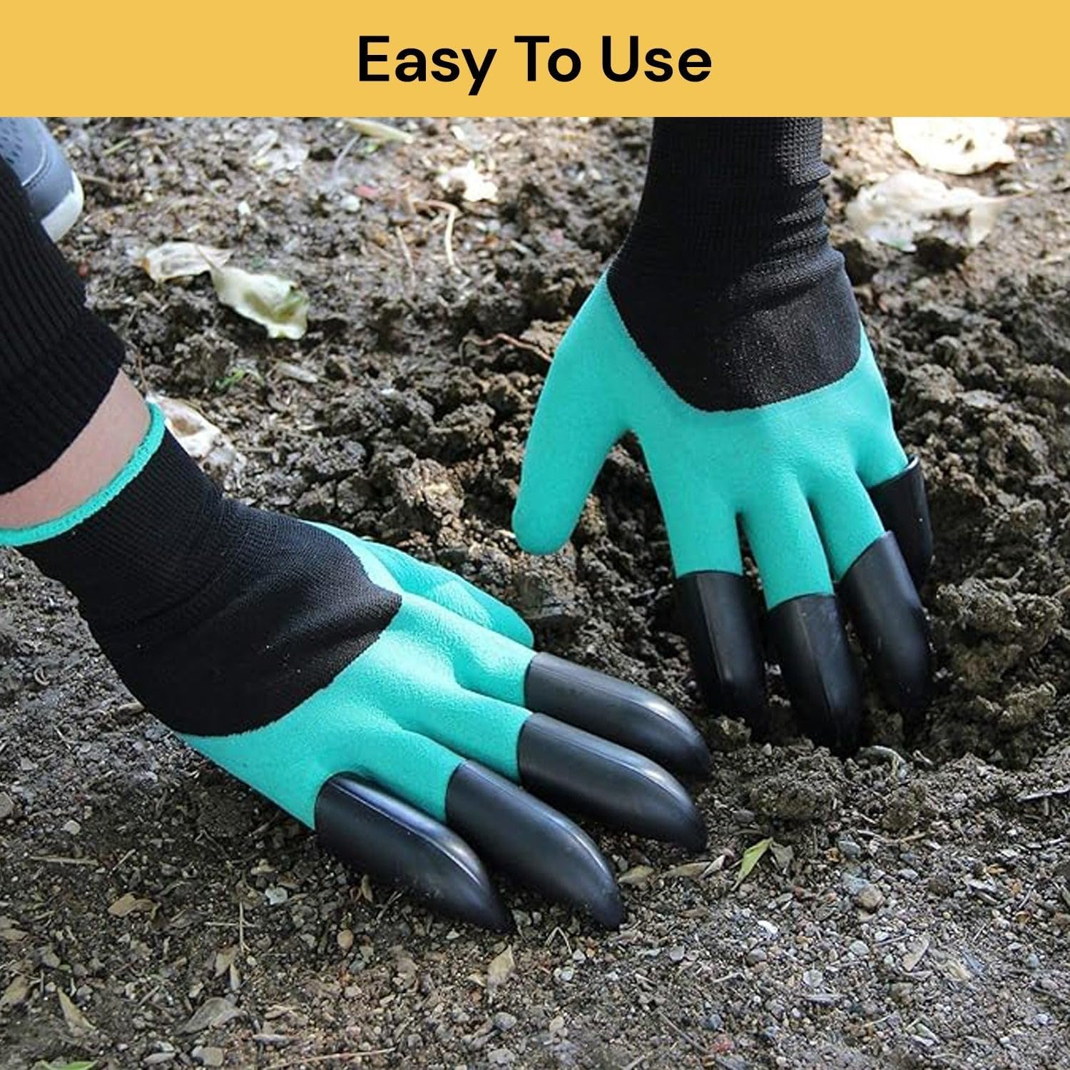 Spendeal Gardening Gloves with Claws 1 Pair for Men and Women Puncture Resistant Waterproof Garden Gloves Perfect for Gardeners Digging Weeding Seeding Poking image number 1
