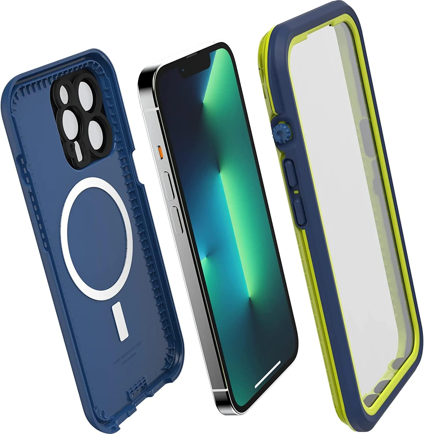 Lifeproof FRĒ Series Waterproof Case with Magsafe for Iphone 13 Pro (Only) - with Cleaning Cloth - Non-Retail Packaging - Onward Blue - Resourceful Purple image number 2