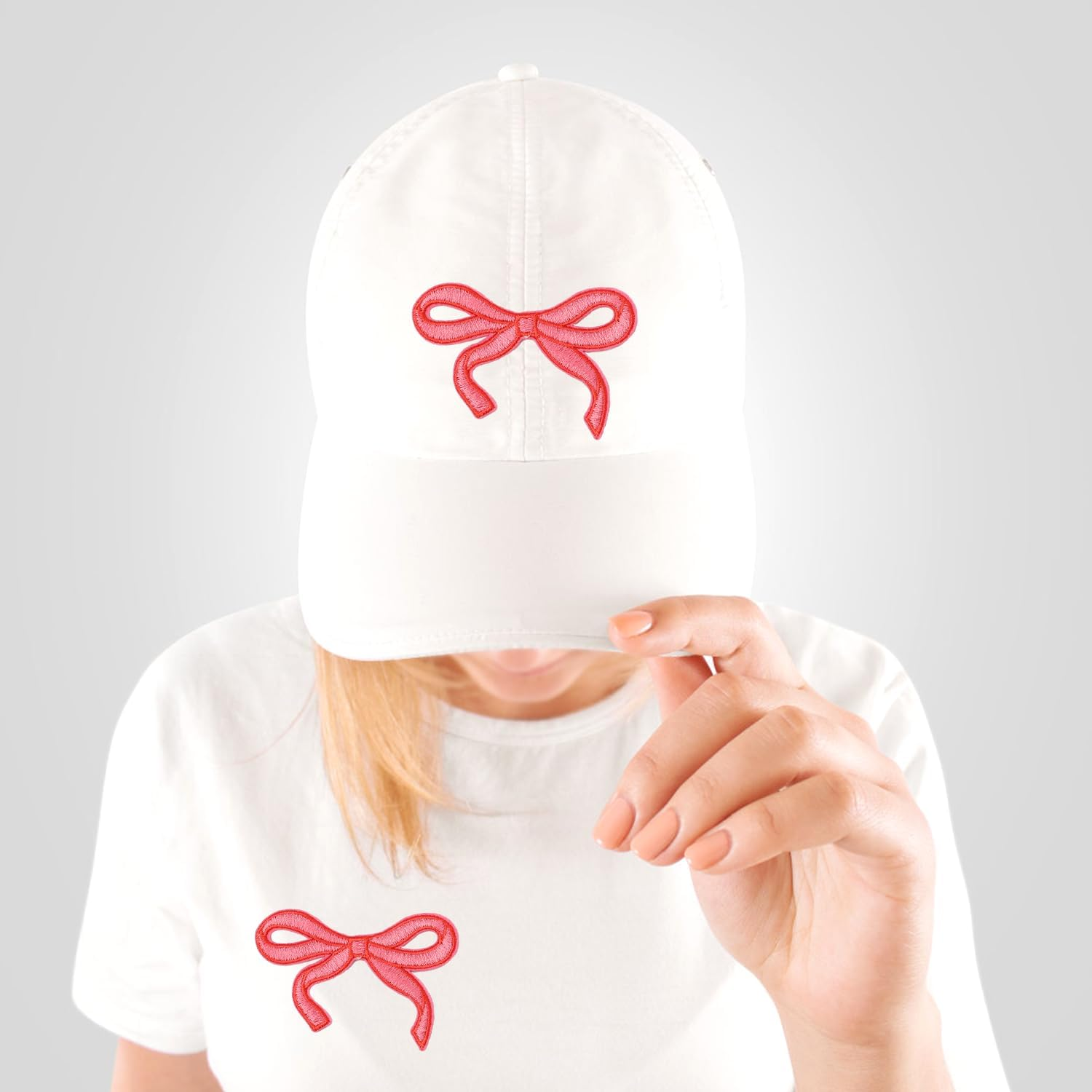 20Pcs Bow Patches, 10 Colors Cute Iron on Patches Chenille Patches Bowknot Ironing Patches Bow Patch Decor Embroidery Supply for Clothes Hats Pants