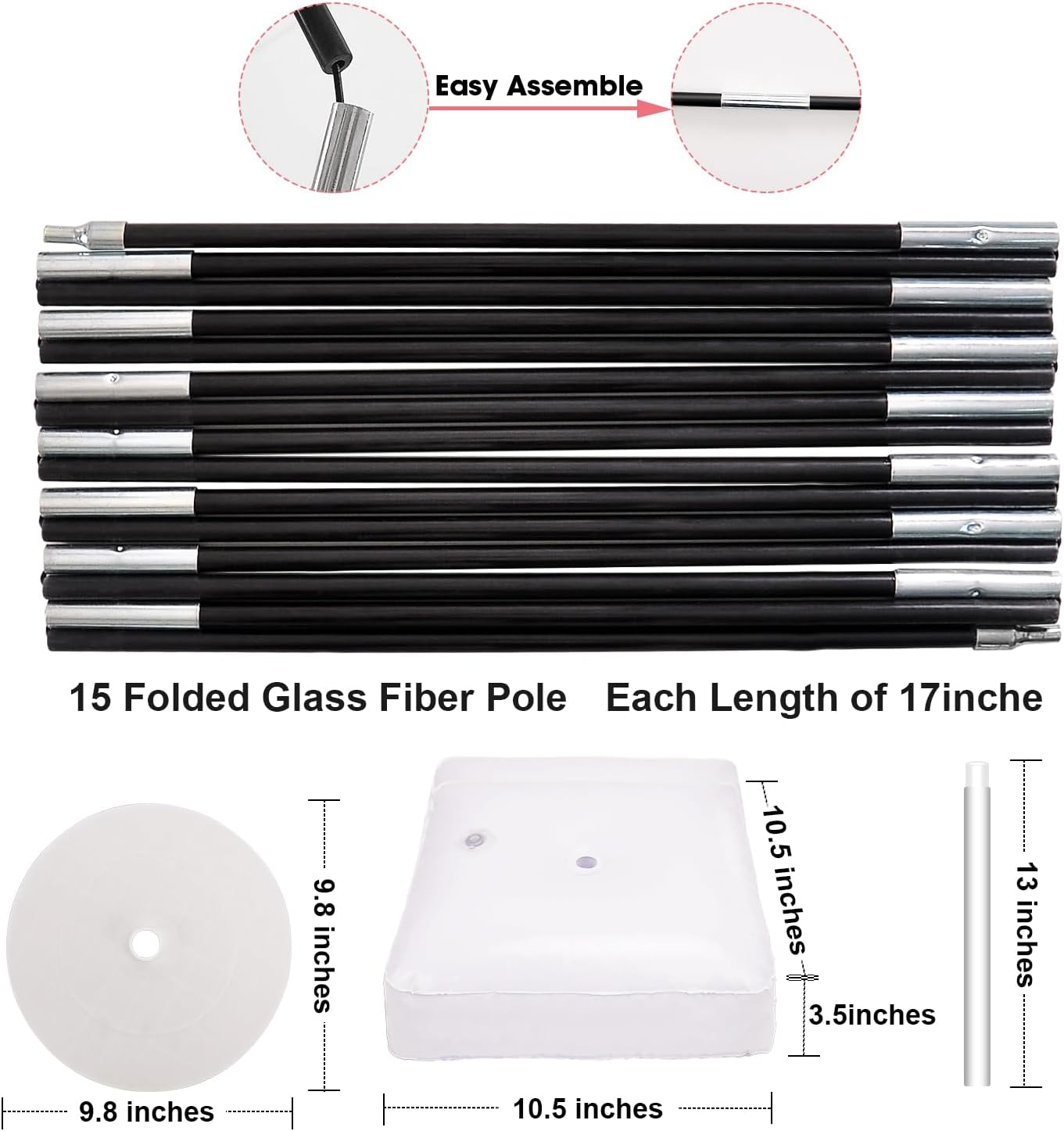 Chamvis Balloon Arch Kit, 9FT Height & 10FT Width Adjustable Balloon Arch Stand Garden Arbors: Balloon Arch Frame Plant Support Stand for Wedding Baby Shower Birthday Garden Arbors Photo Backdrop image number 2