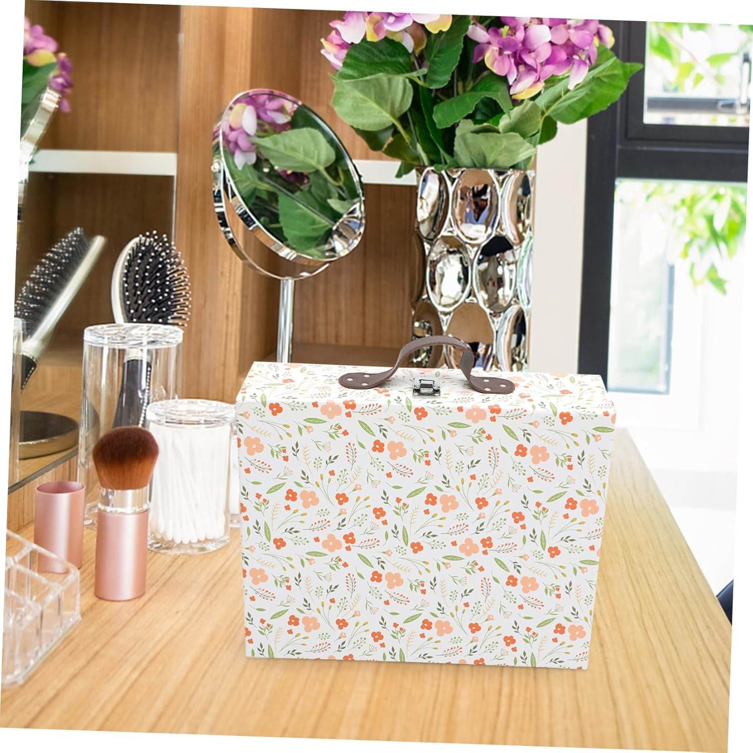 Thickened Paper Suitcase Box Storage Organizer Multi-Functional Decorative Box image number 1