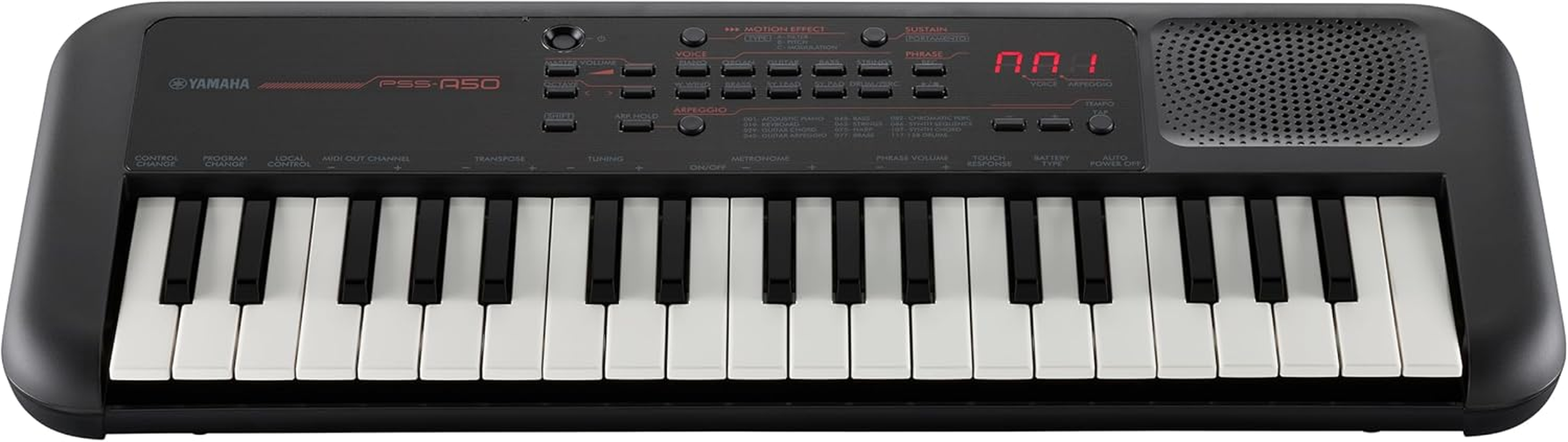 Yamaha PSS-A50 - Portable, Digital Keyboard with Phrase Recording, 42 Built-In Voices and 138 Arpeggio Types with a Lightweight Design, in Black image number 4