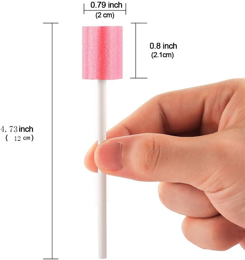 Wellgler'S Oral Care Swabs Disposable- Pink 100 Counts image number 3