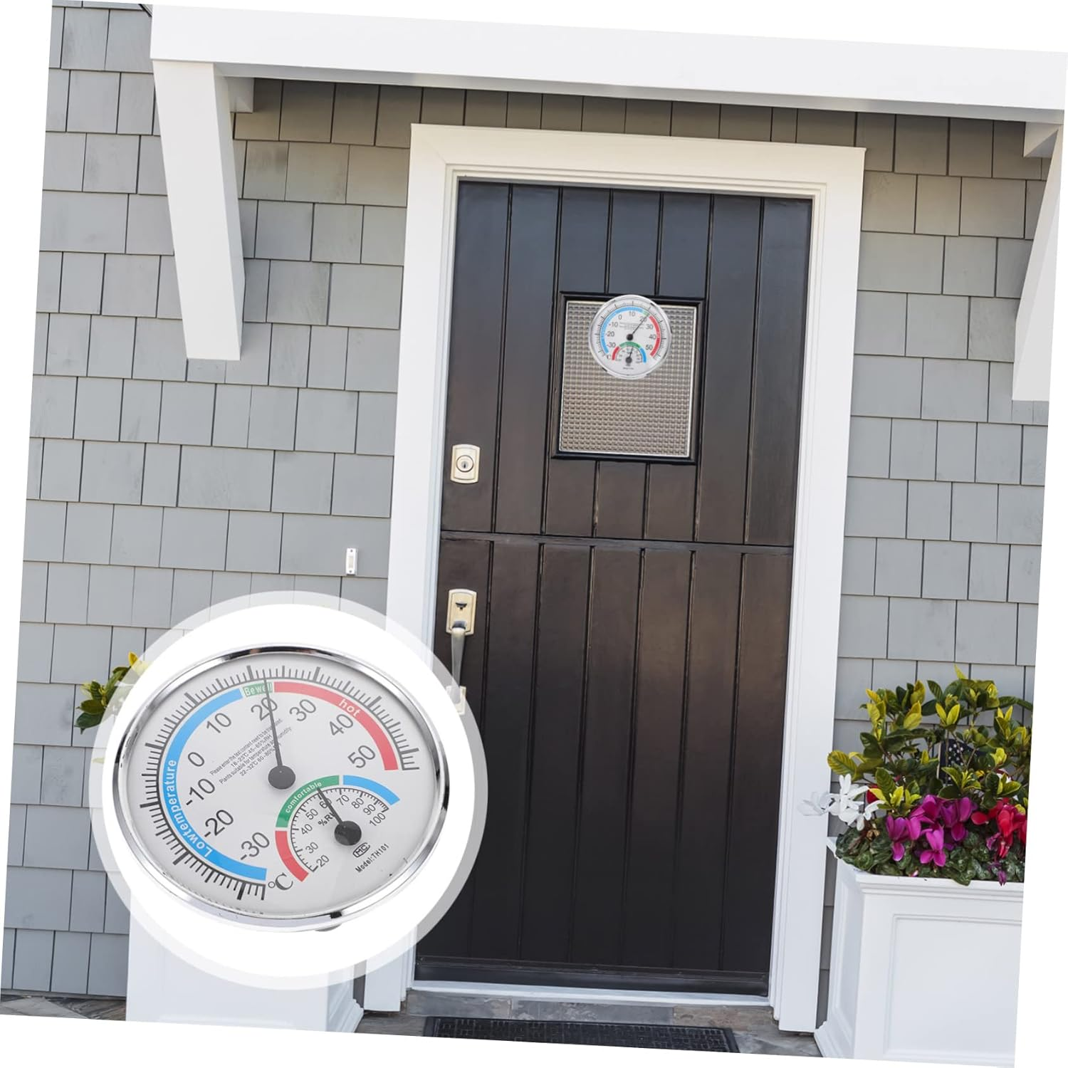 Luxshiny 2-In-1 Hygrothermograph Temperature and Humidity Monitor for Home and Patio High Precision Sauna Thermometer Hygrometer Digital Indoor Outdoor image number 5