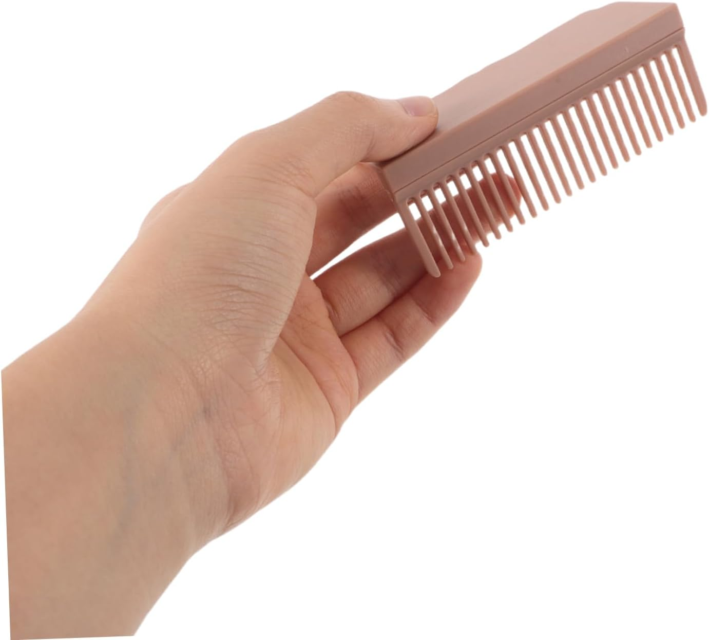 PENIKOKO 2Pcs Heat Resistant Clip Carbon Fiber Hair Straightener Comb Attachment Portable Hair Brush for Fast Styling Travel Friendly Accessory image number 1