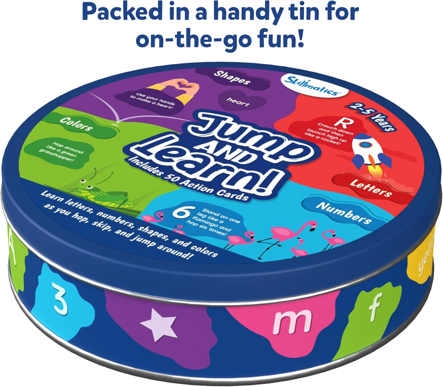 Skillmatics Flash Cards for Toddlers - Jump & Learn Letters, Numbers, Shapes & Colors, Preschool Learning, Travel Toys, Gifts for Kids Ages 2, 3, 4, 5