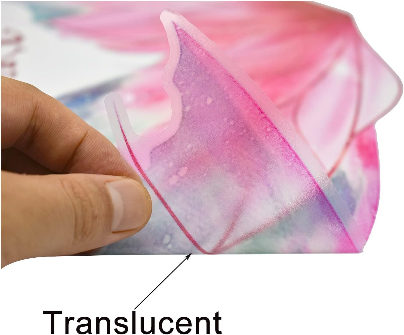 Pink Butterfly Wall Decal Inspirational Quote Wall Stickers 22.8X16.9Inch Motivational Saying Self-Adhesive Vinyl Wall Clings for Door Bedroom Living Room Nursery Decoration image number 1