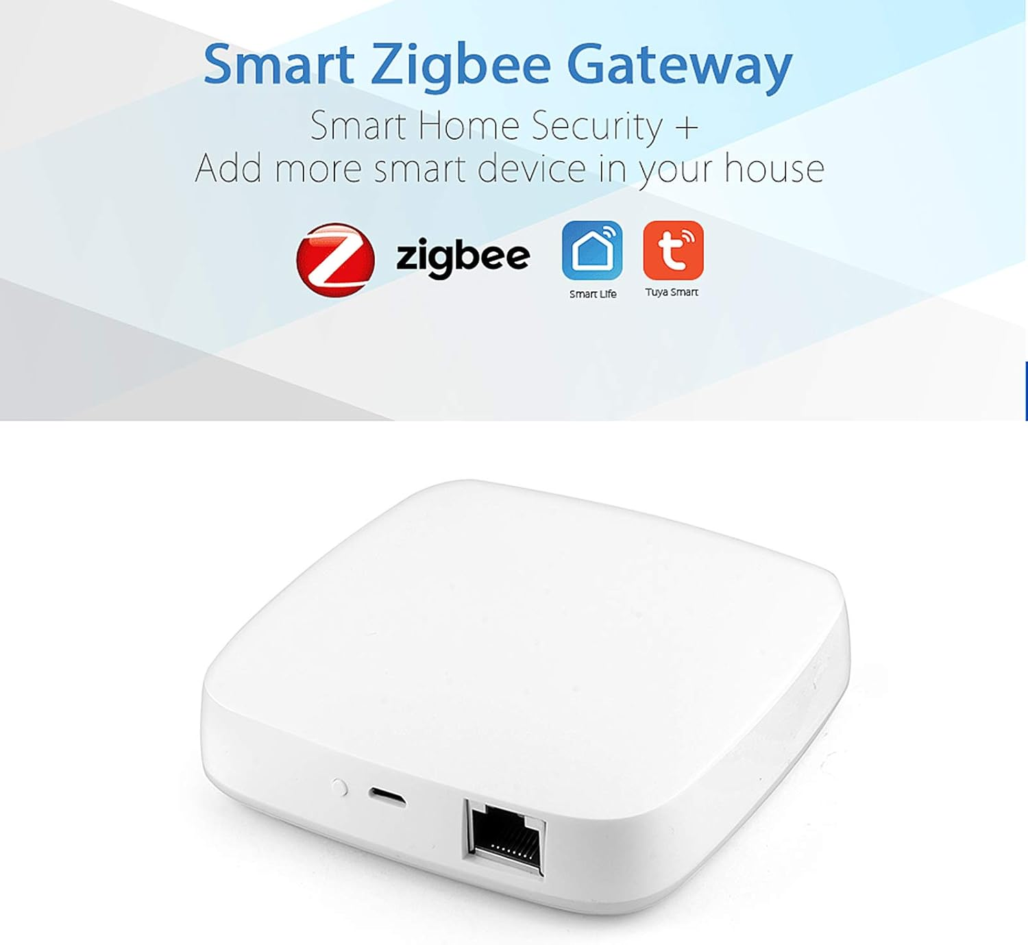 Gateway Hub,Powered by Tuya Zigbee Wired Smart Gateway Hub Smart Home Bridge Tuya/Smart Life APP Remote Control Center Wifi & Network Cable Connection for All Tuya Zigbee 3.0 Smart Products image number 6
