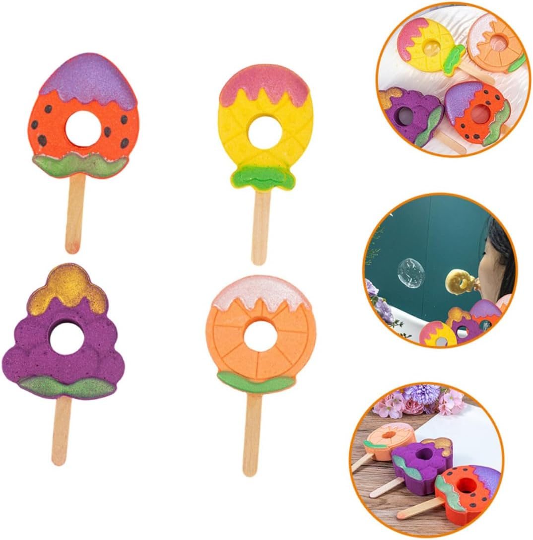 PLAFOPE 4Pcs Aroma Bath Salt Fragrant Fruit Shaped for Relaxing Soaks for Smooth Skin Fun