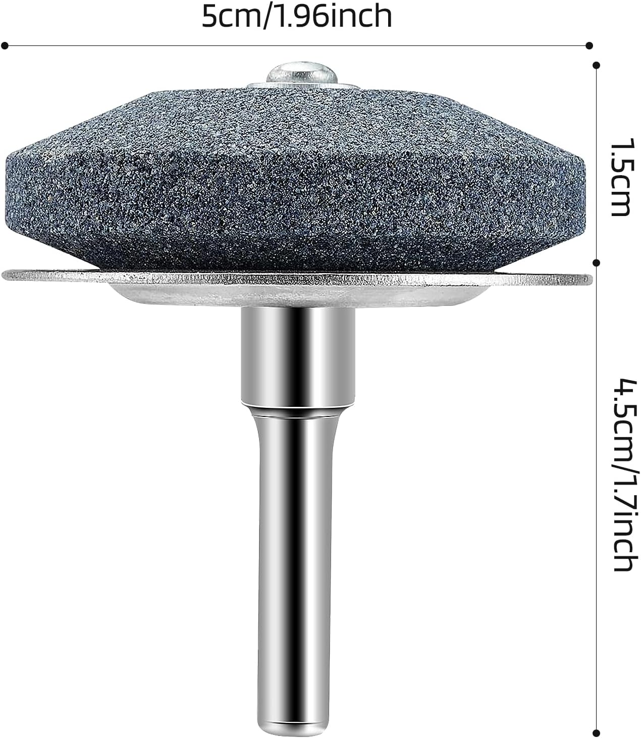 Ziyue 3 Pack Lawn Mower Blade Sharpener, Universal Rotary Lawnmower Blade Sharpen with Balancer, Garden Tool Blade Sharpeners for Any Power Hand Drill (3 Sharpener Kits+3 Grindstone+1 Balancer) image number 2